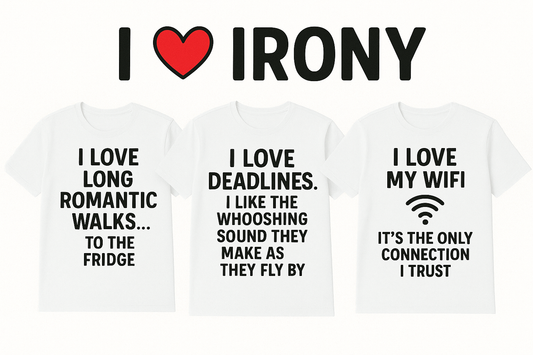 I Love Irony: The Rise of Funny “I Love…” Statement Tees