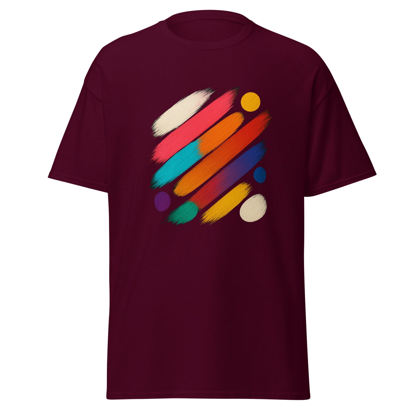 Brush Strokes Unisex Classic Tee - Trendy 100% Cotton Comfort - RKM Inspiration - 88405775