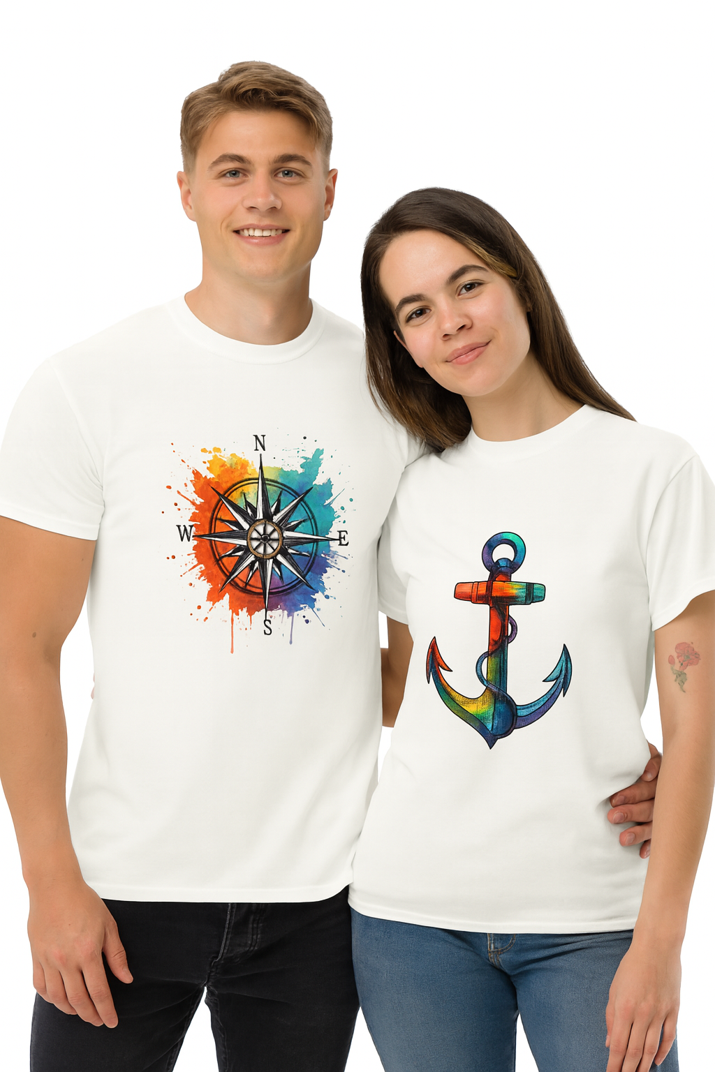 Anchor - Unisex classic tee with print -RKM Inspiration - 50218358