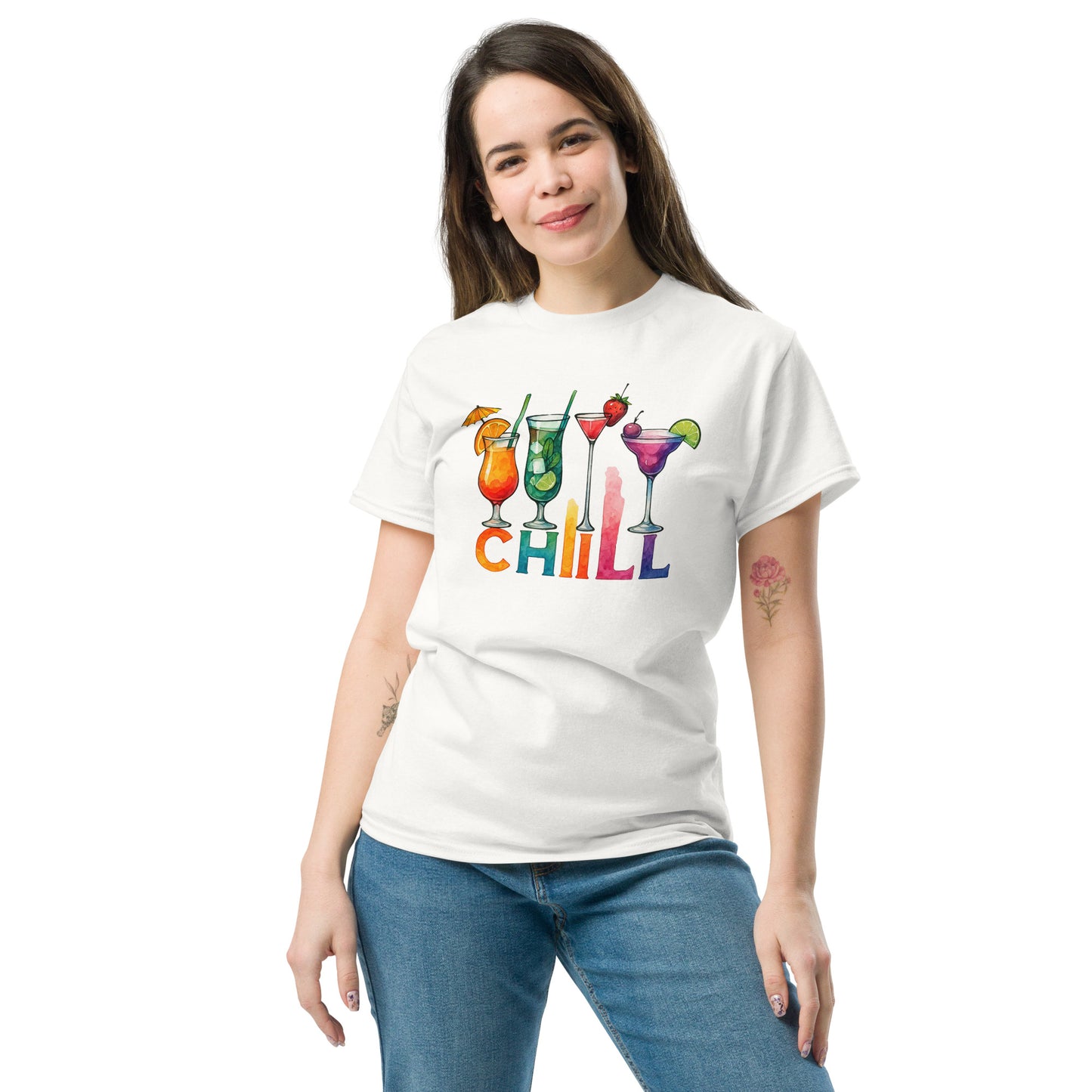 Chill Unisex Classic Tee - Stay Trendy & Comfy in 100% Cotton! - RKM Inspiration - 98612409