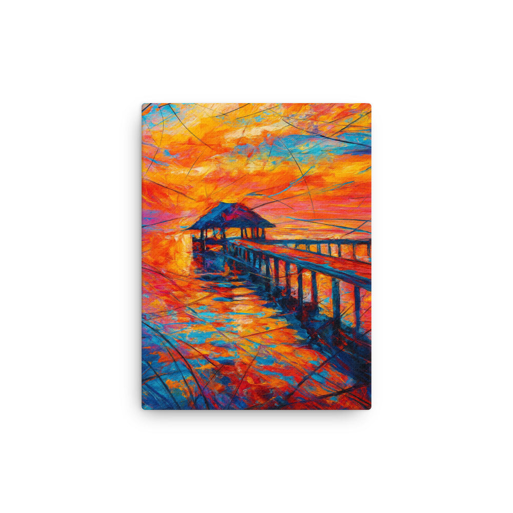 Echoes of a Fiery Horizon Canvas Wall Art -RKM Inspiration - 84238045