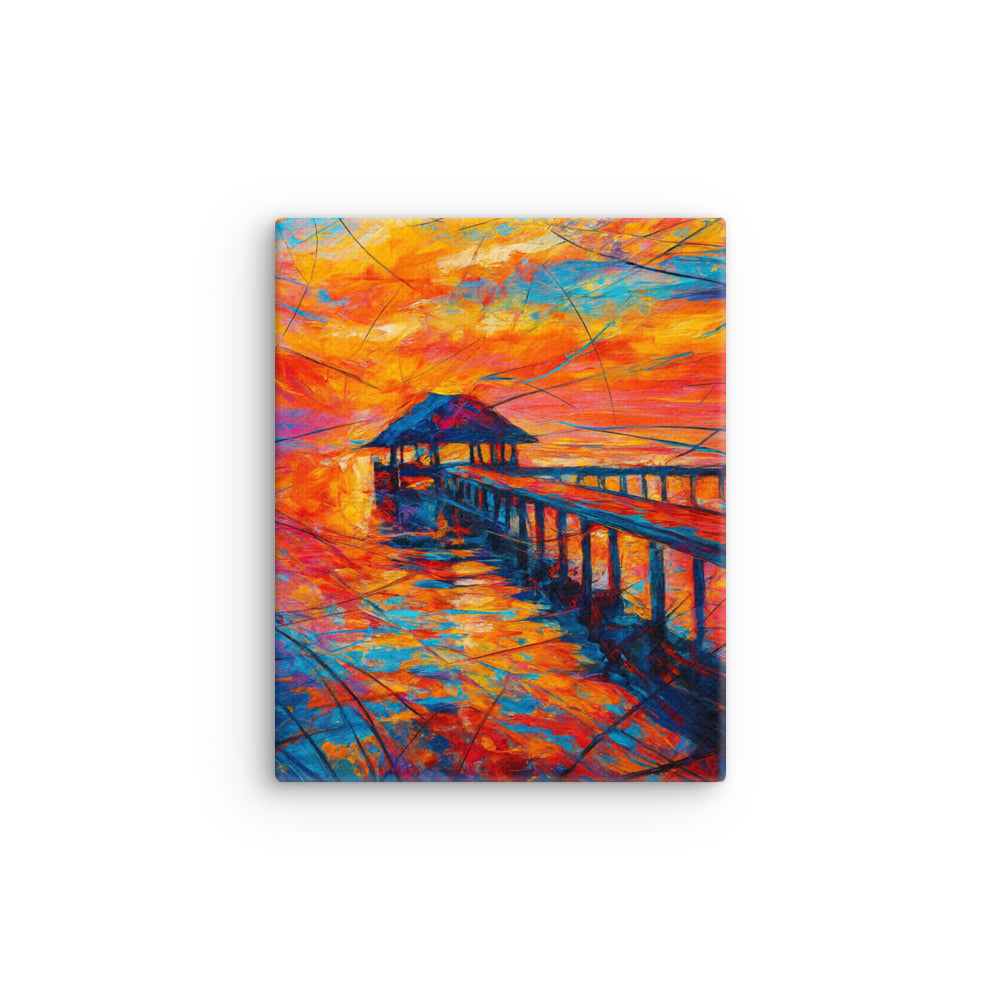 Echoes of a Fiery Horizon Canvas Wall Art -RKM Inspiration - 14052736