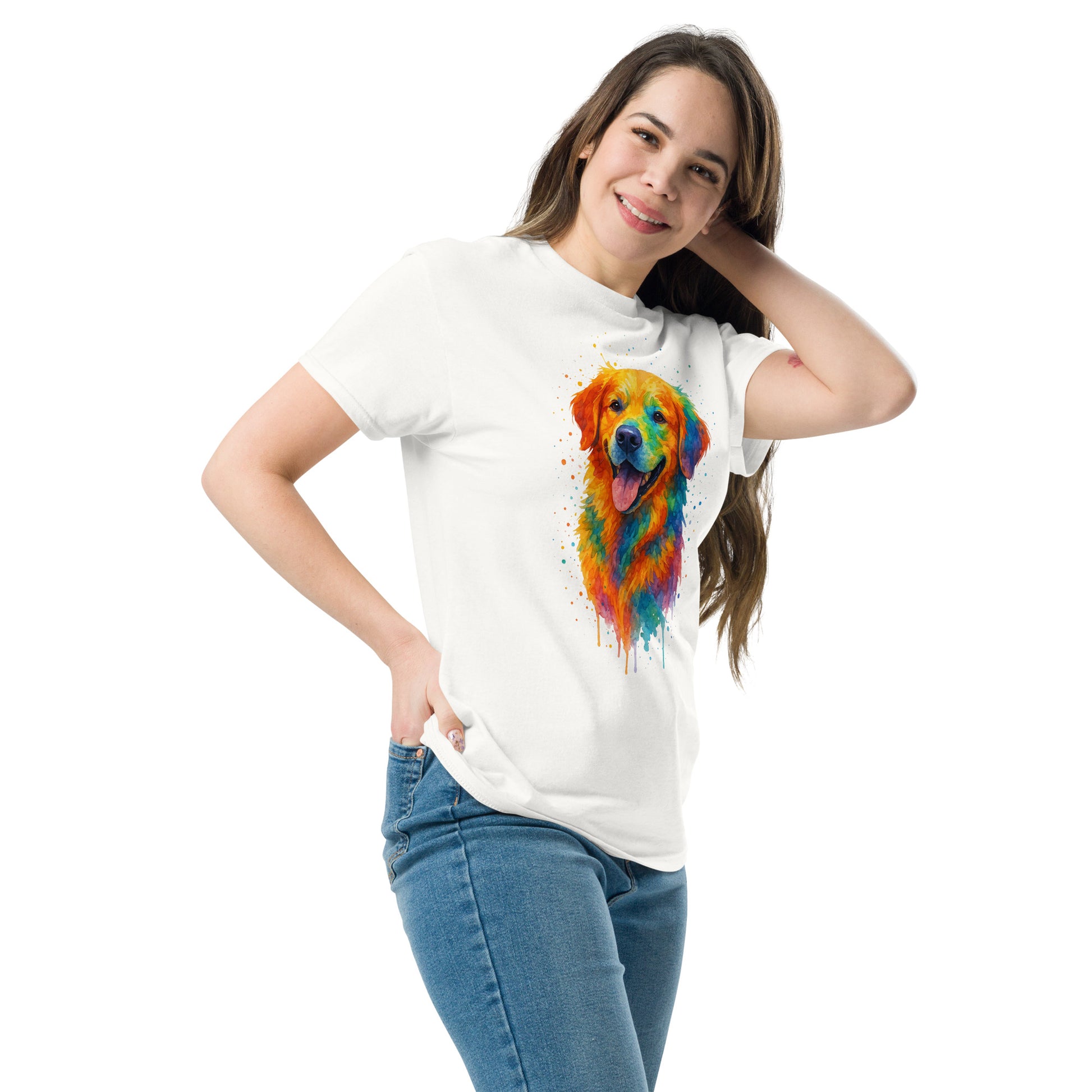 Classic Golden Retriever Tee - Unisex Cotton Comfort & Style - RKM Inspiration  - 40474879
