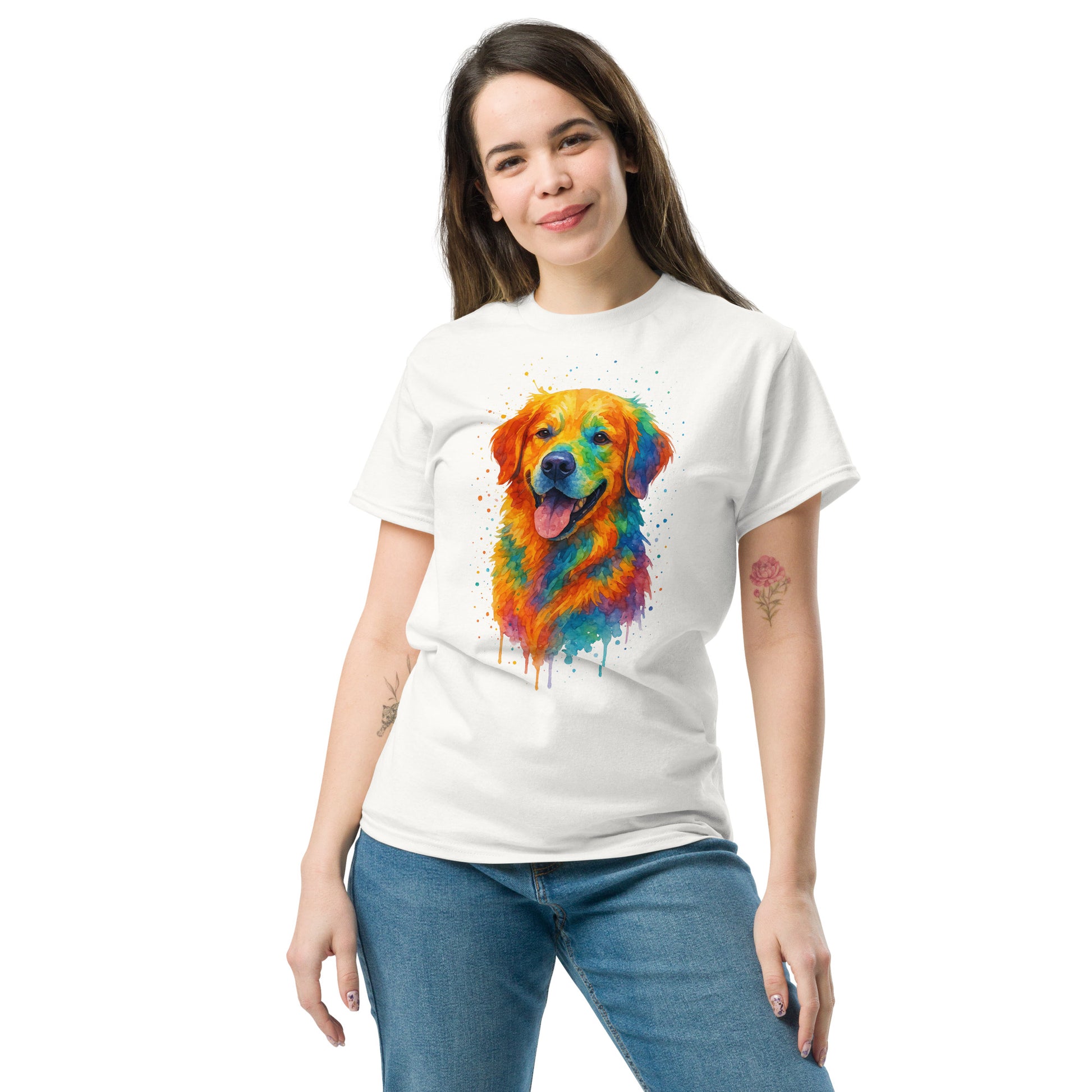 Classic Golden Retriever Tee - Unisex Cotton Comfort & Style - RKM Inspiration  - 4684738