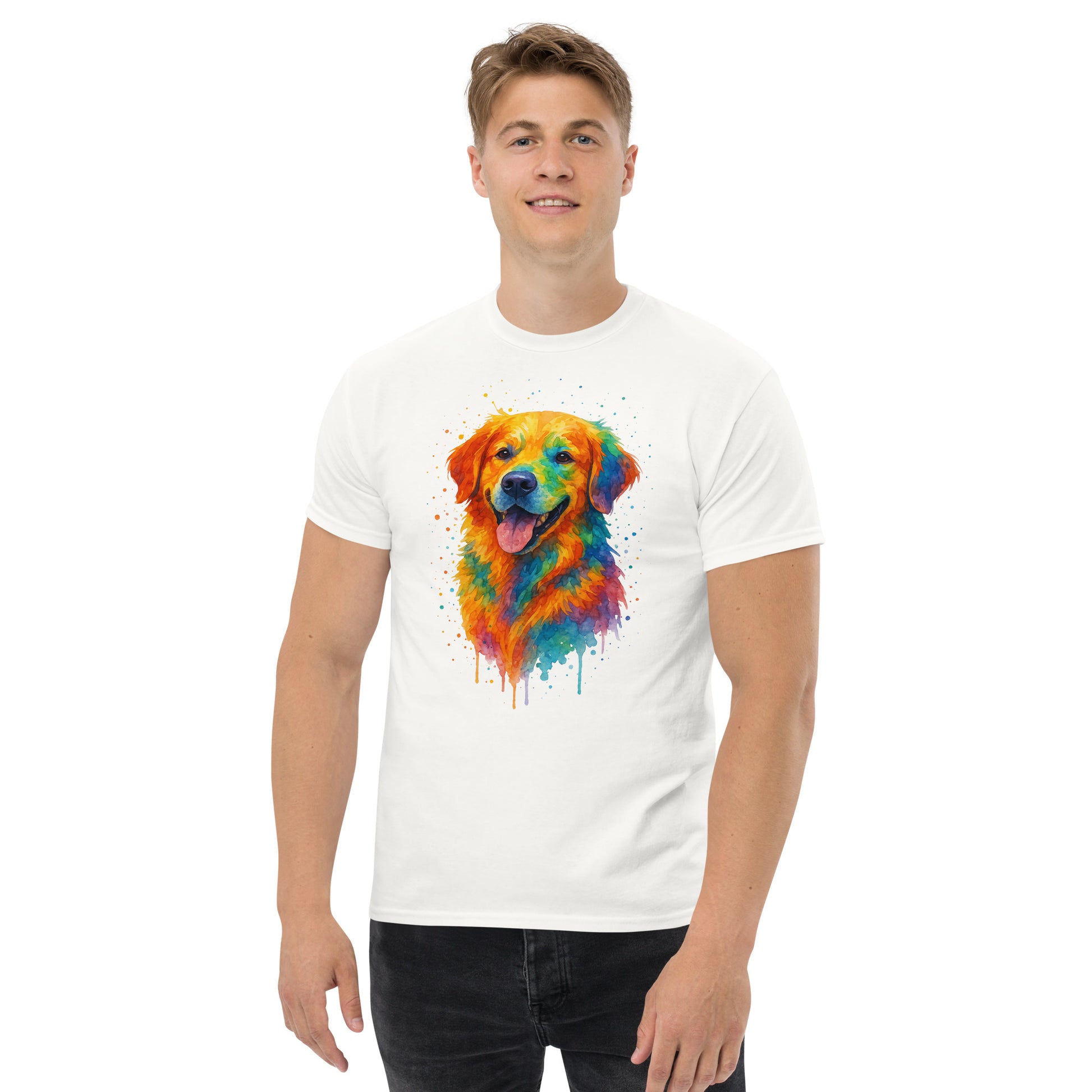 Classic Golden Retriever Tee - Unisex Cotton Comfort & Style - RKM Inspiration  - 65768217