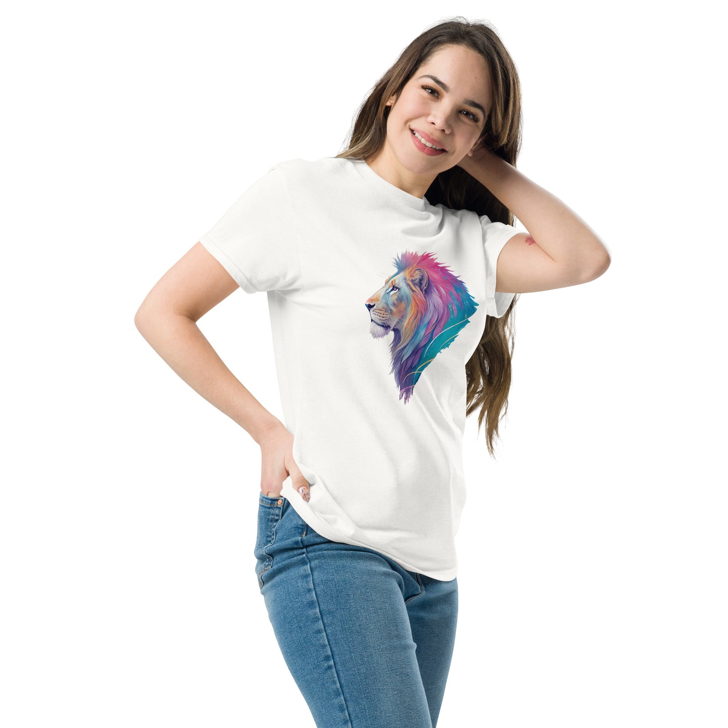 Lion Unisex Classic Tee - Stylish 100% Cotton Streetwear Essential - RKM Inspiration - 50280410