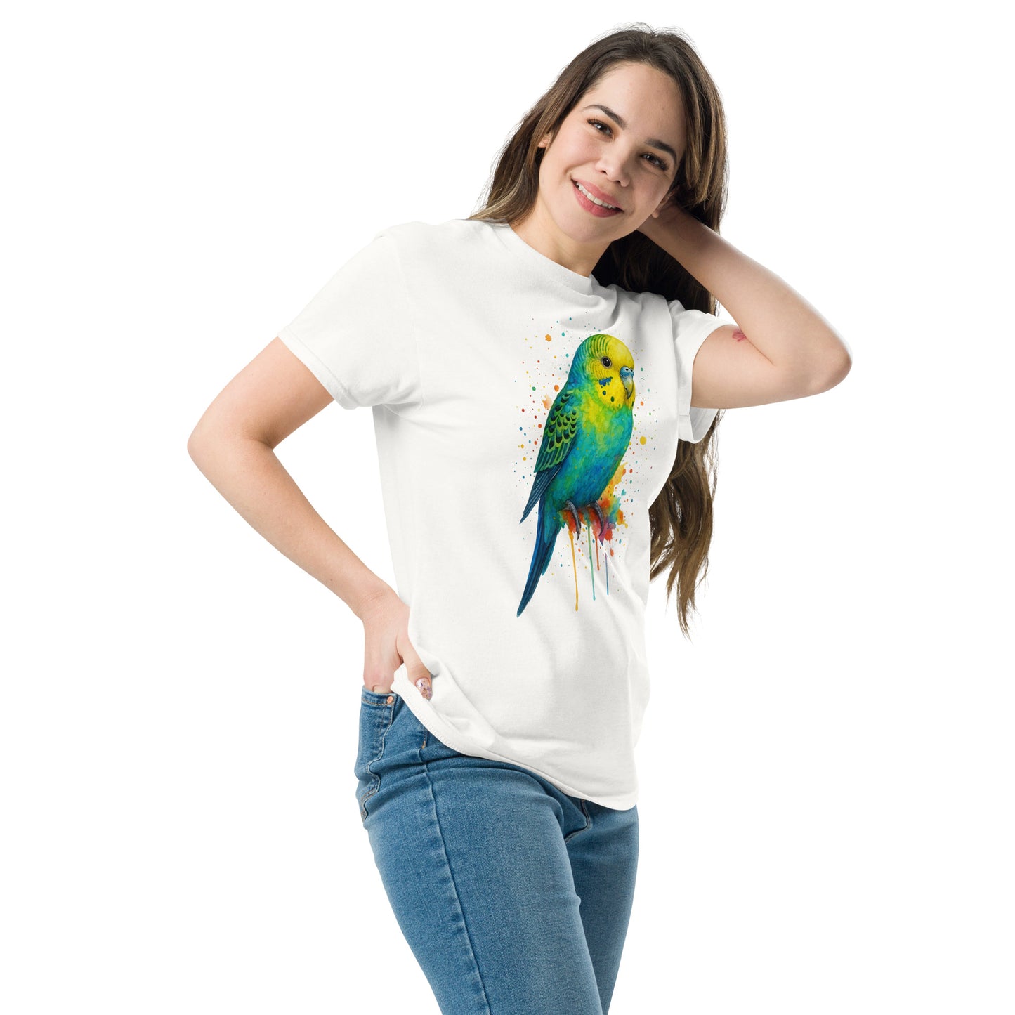 Trendy Parakeet Unisex Tee - 100% Cotton Classic for Stylish Comfort - RKM Inspiration - 97191331