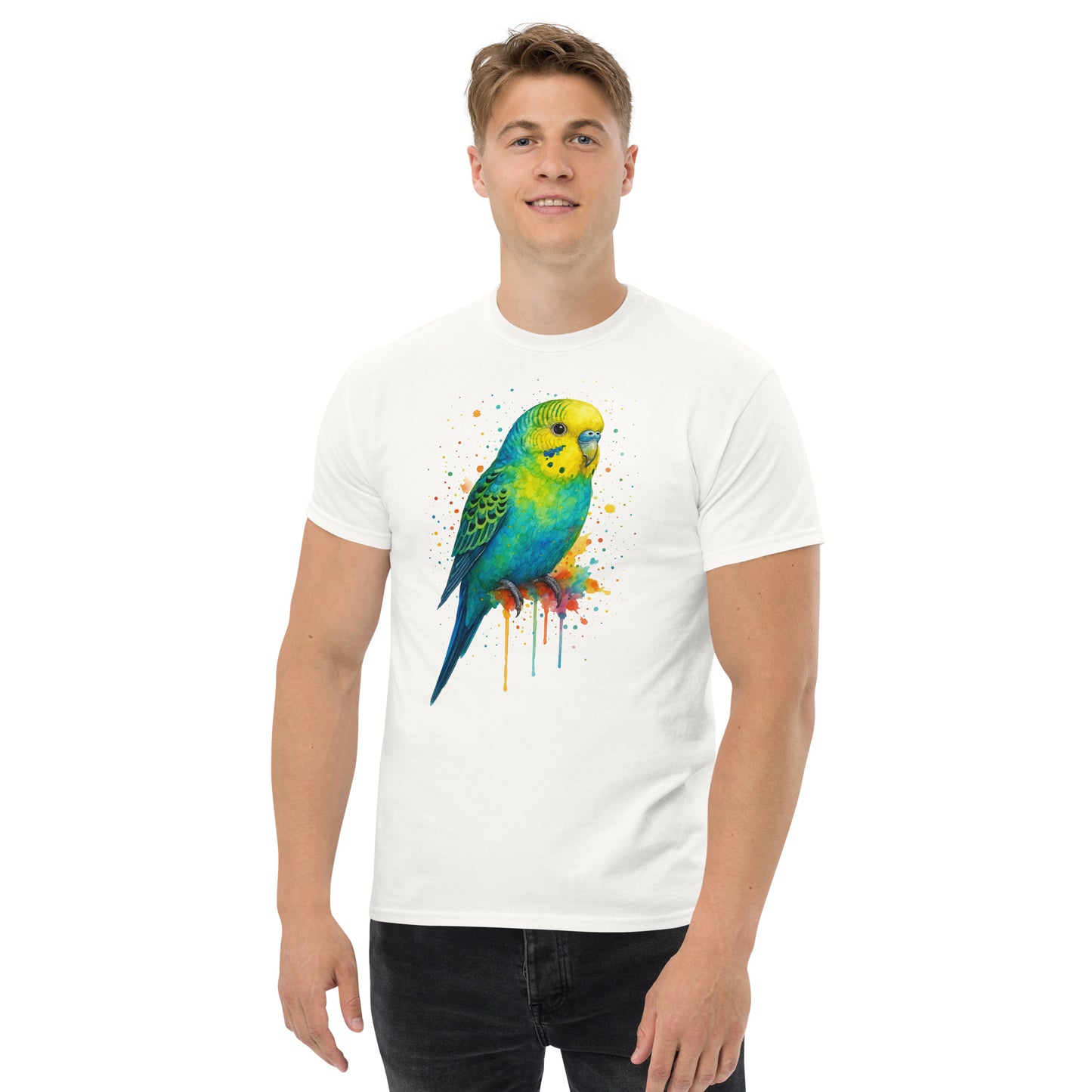 Trendy Parakeet Unisex Tee - 100% Cotton Classic for Stylish Comfort - RKM Inspiration - 445250