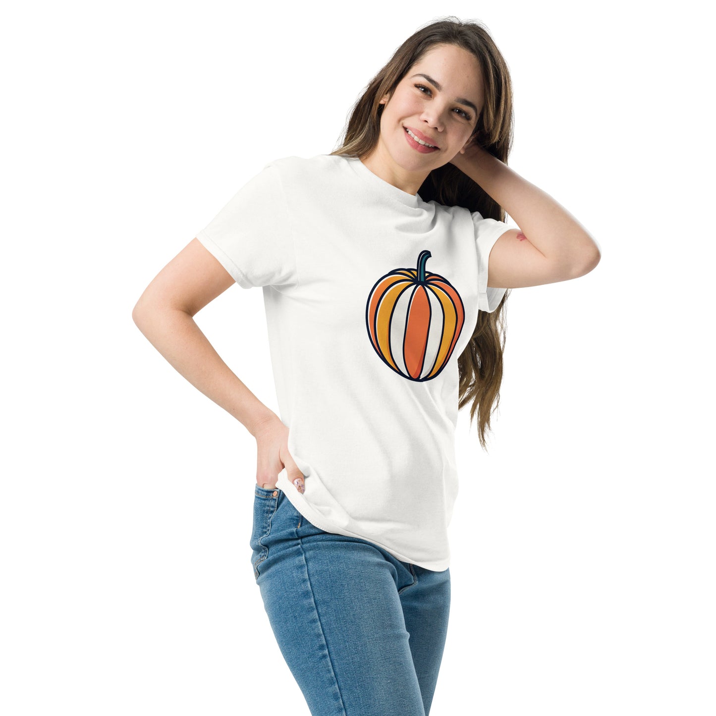 Pumpkin Unisex Classic Tee - Trendy 100% Cotton Streetwear Essential - RKM Inspiration - 96802964