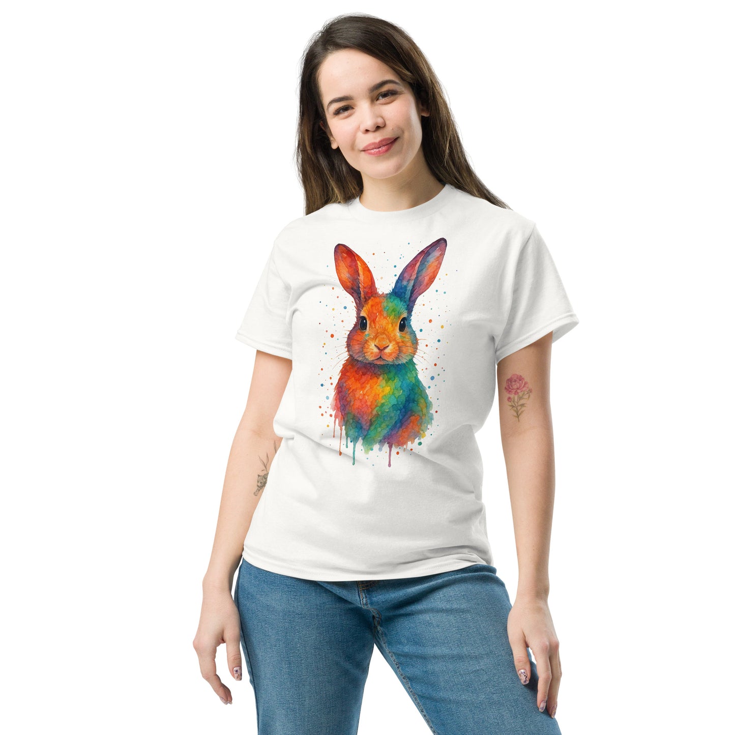 Trendy Rabbit Tee - Unisex Cotton Classic for Streetwear Style - RKM Inspiration - 63244624