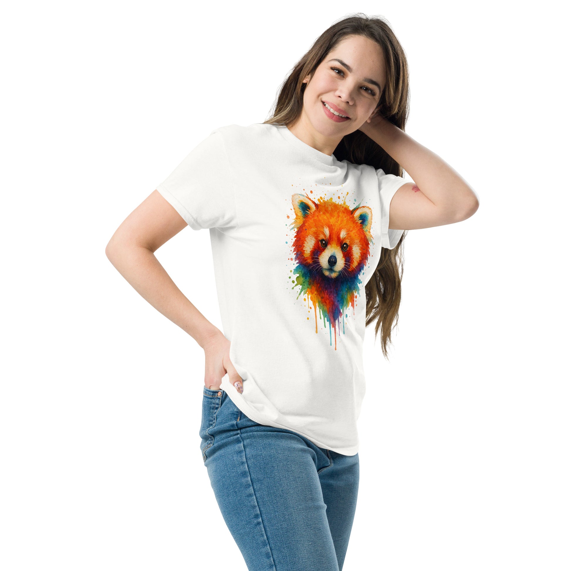 Stylish Red Panda Tee - Trendy Unisex Classic T-Shirt for All - RKM Inspiration  - 78379138