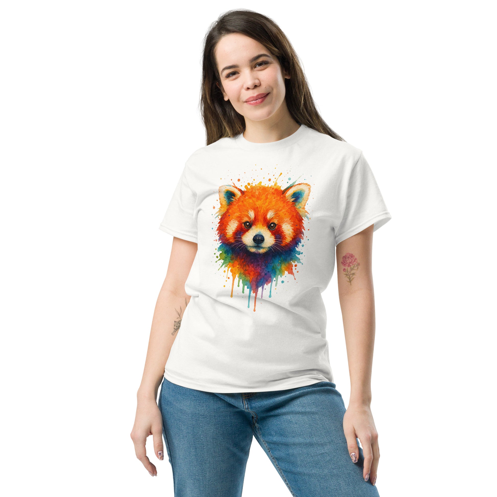 Stylish Red Panda Tee - Trendy Unisex Classic T-Shirt for All - RKM Inspiration  - 27717863