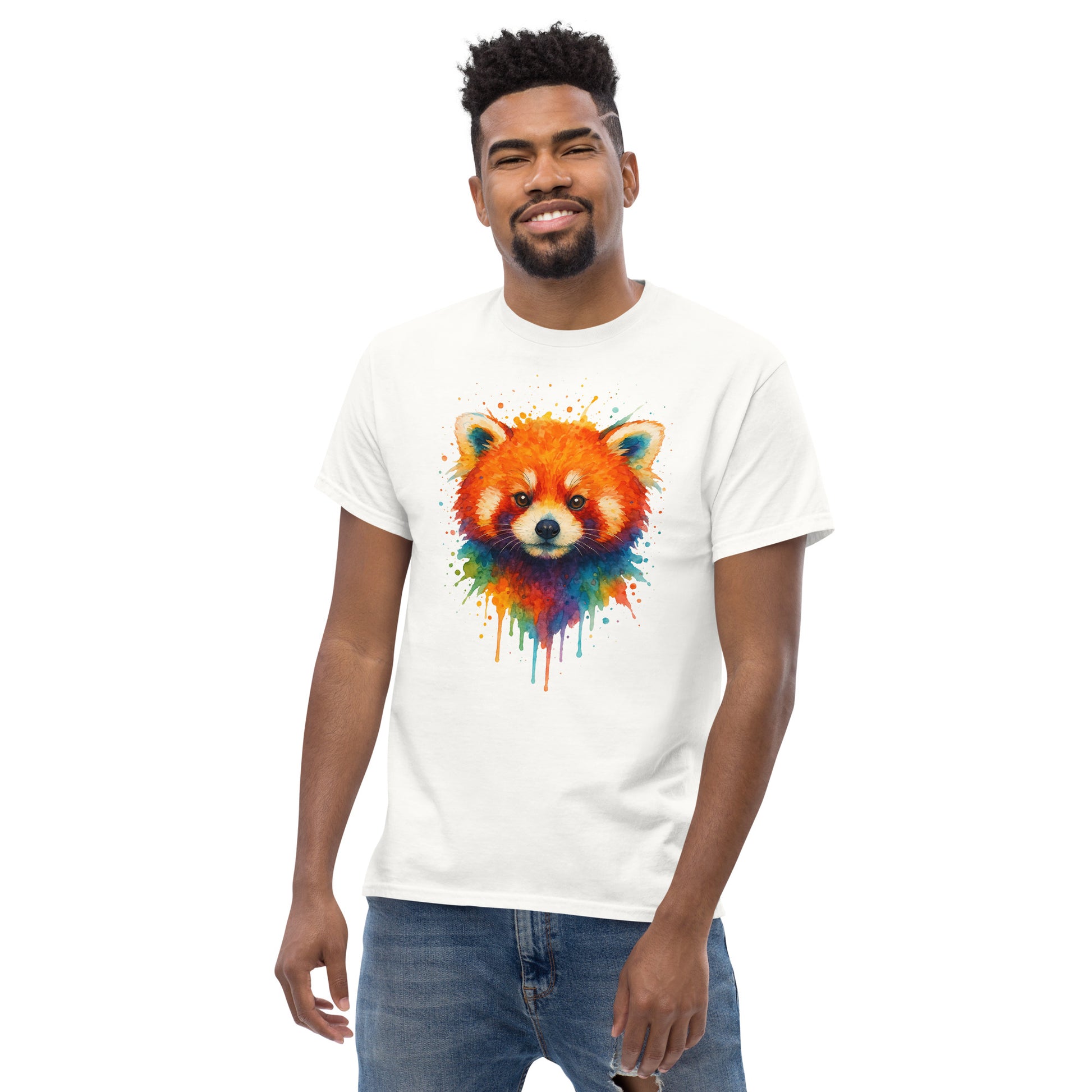 Stylish Red Panda Tee - Trendy Unisex Classic T-Shirt for All - RKM Inspiration  - 78417863
