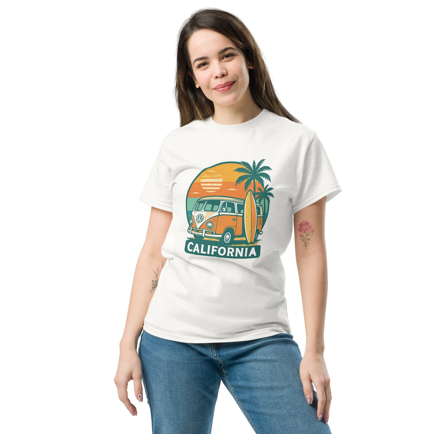 Retro California Tee - Trendy Unisex Style for Streetwear Fashion - RKM Inspiration - 63508475