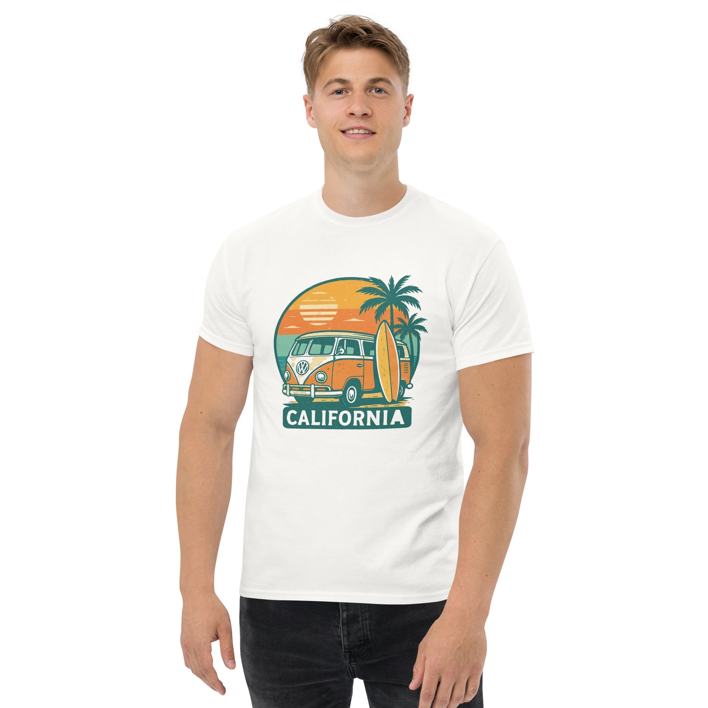 Retro California Tee - Trendy Unisex Style for Streetwear Fashion - RKM Inspiration - 1106474