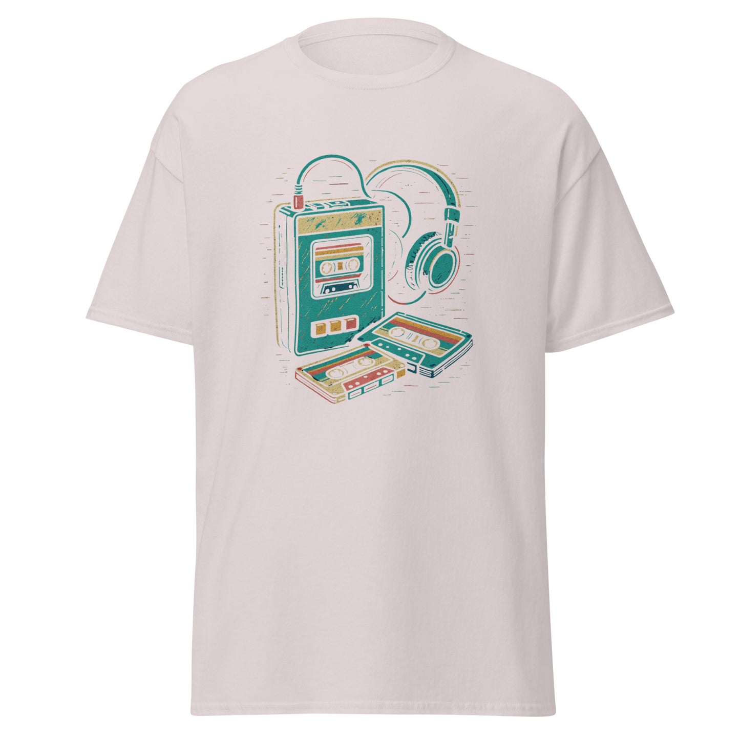 Retro Walkman Tee - Stylish Unisex Cotton Shirt for Layered Looks - RKM Inspiration - 5525271