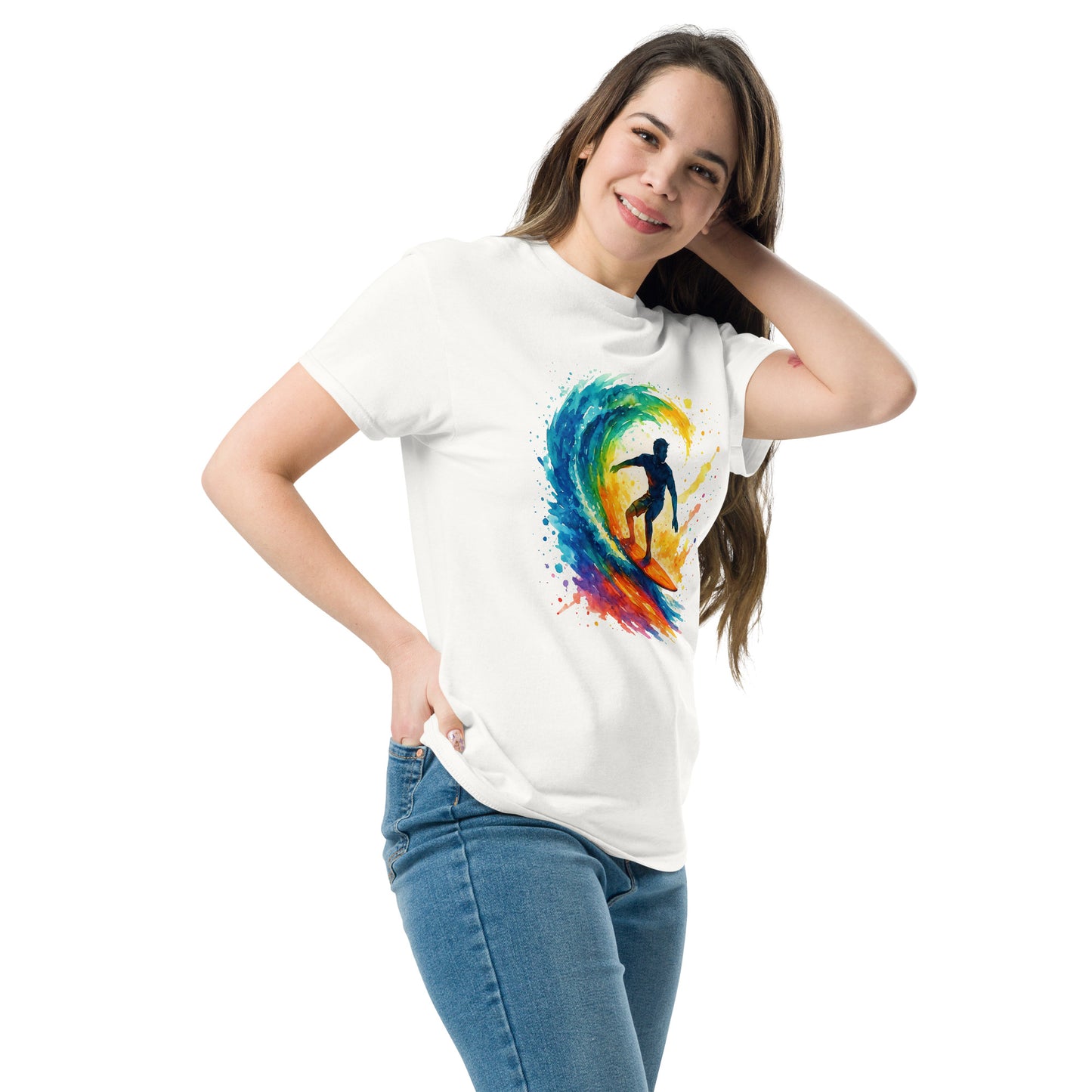 Surf in Style with Our Unisex Classic Surfing Tee – 100% Cotton - RKM Inspiration - 187813