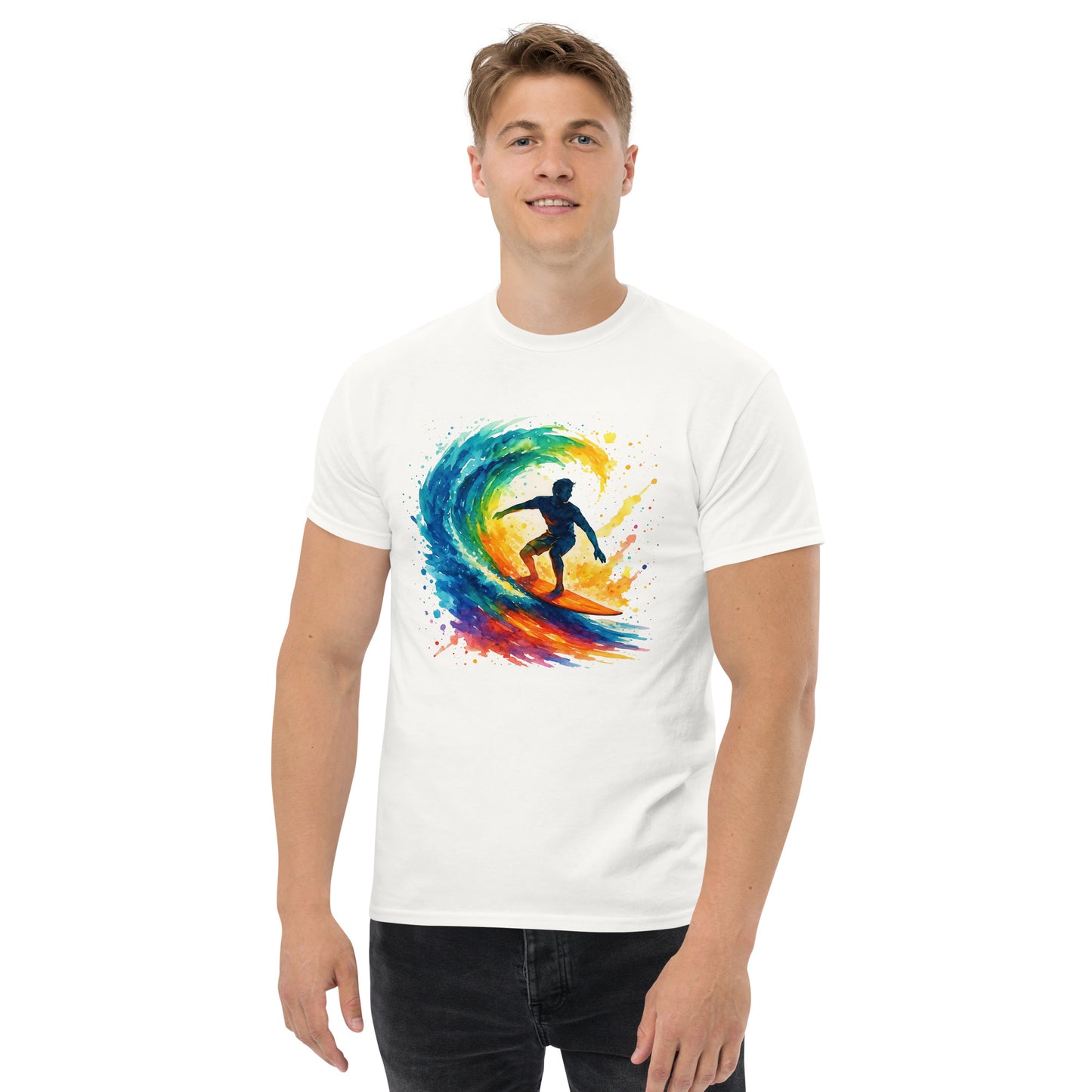 Surf in Style with Our Unisex Classic Surfing Tee – 100% Cotton - RKM Inspiration - 60799390