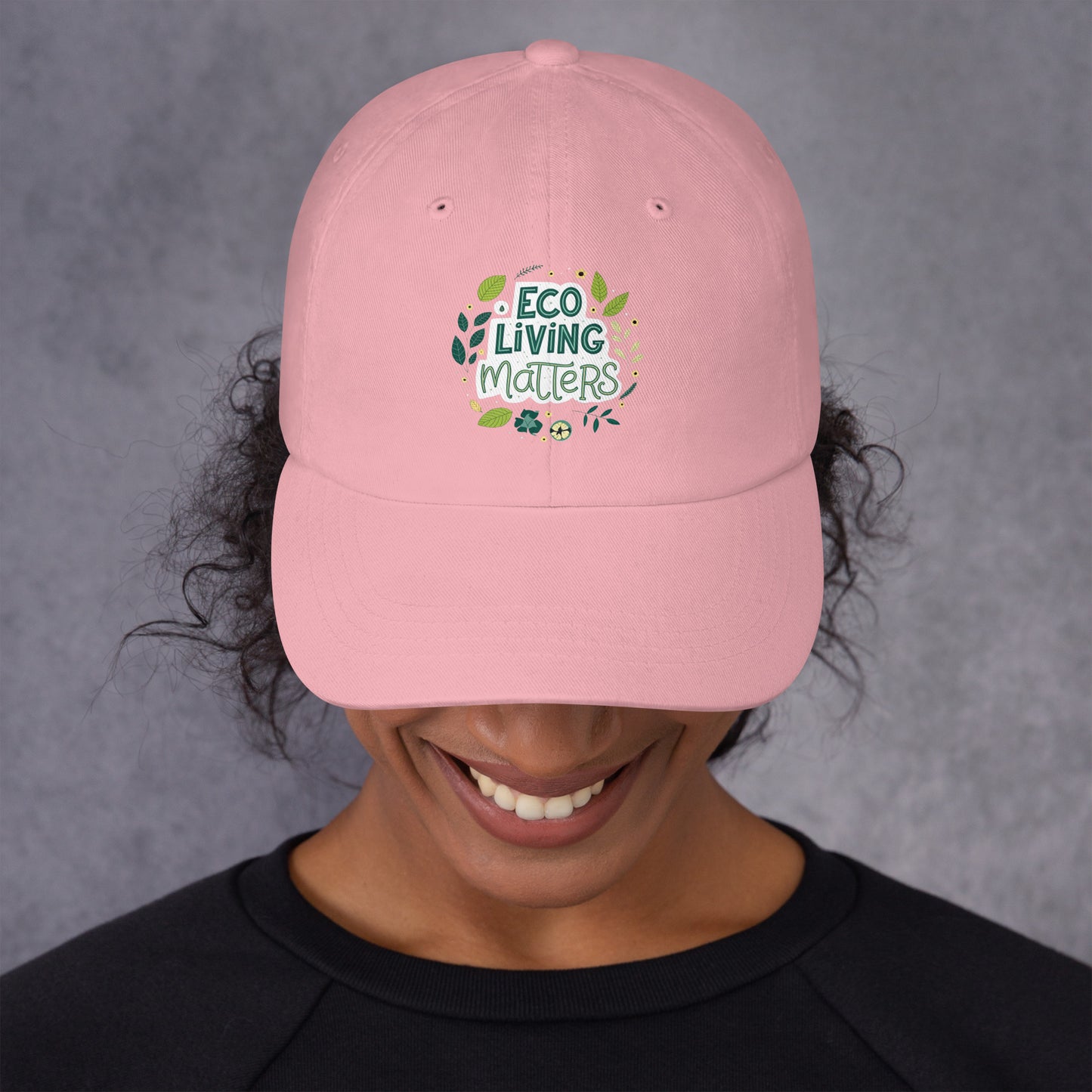 Eco Living Matters Dad Hat - Stylish, Eco-Friendly Adjustable Design -RKM Inspiration - 32979166