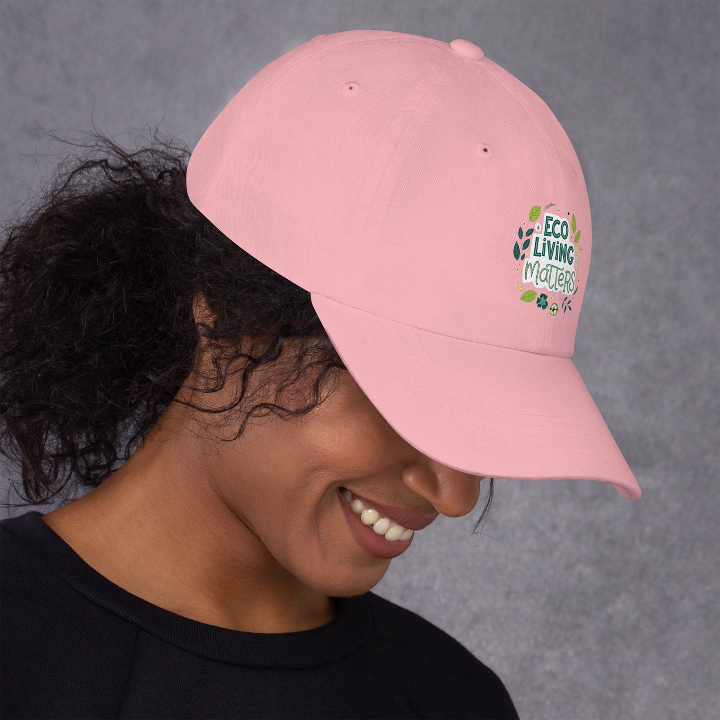 Eco Living Matters Dad Hat - Stylish, Eco-Friendly Adjustable Design -RKM Inspiration - 10620052