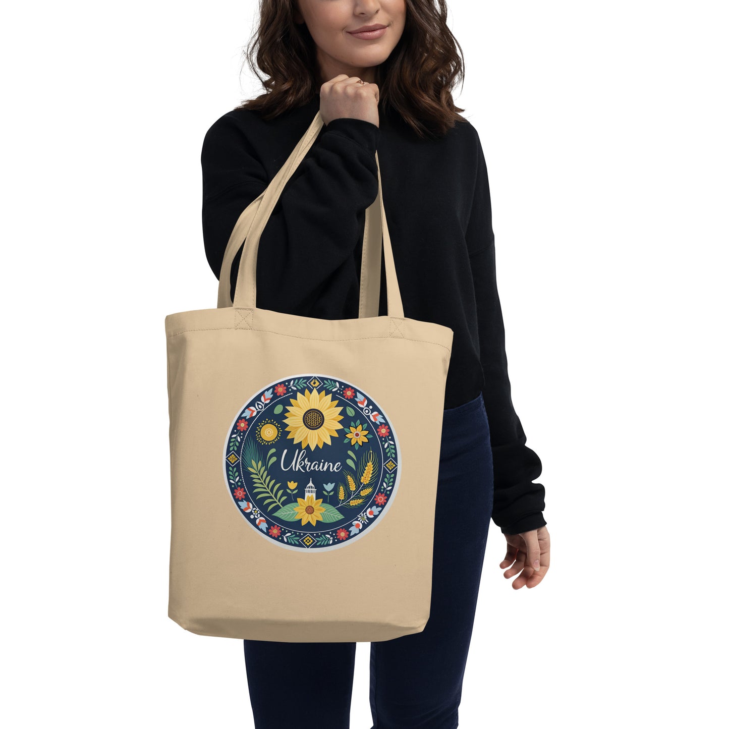 Ukraine Eco Tote Bag: Stylish, Sustainable & Spacious Carry-All -RKM Inspiration - 51995217