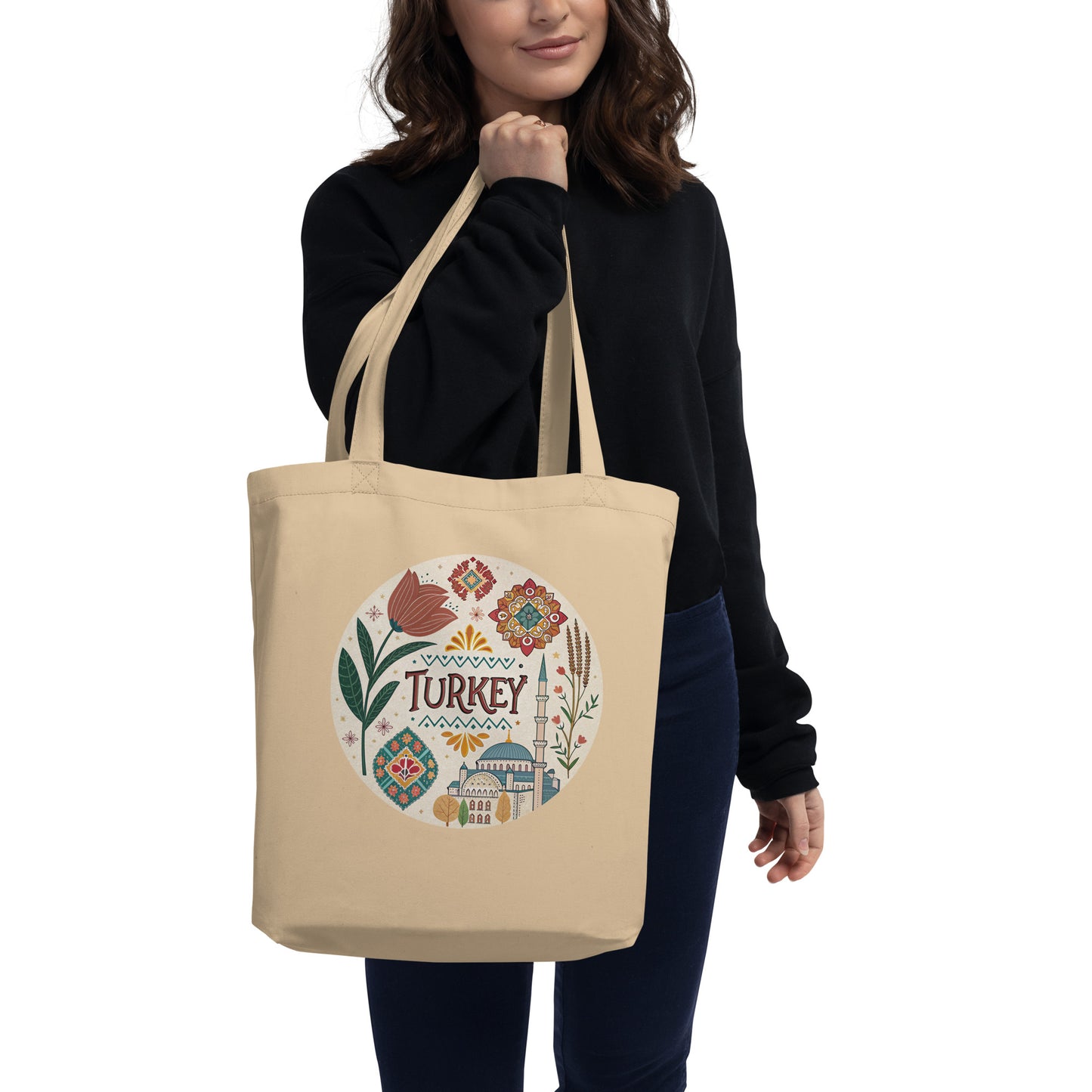 Eco-Friendly Turkey Tote Bag: Sustainably Stylish Cotton Carrier -RKM Inspiration - 25979609