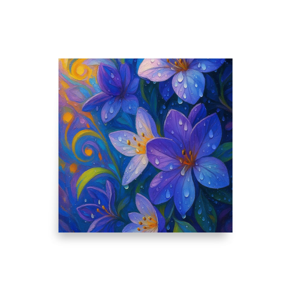 Rain-kissed Petal Dreams Poster Wall Art -RKM Inspiration - 11099898