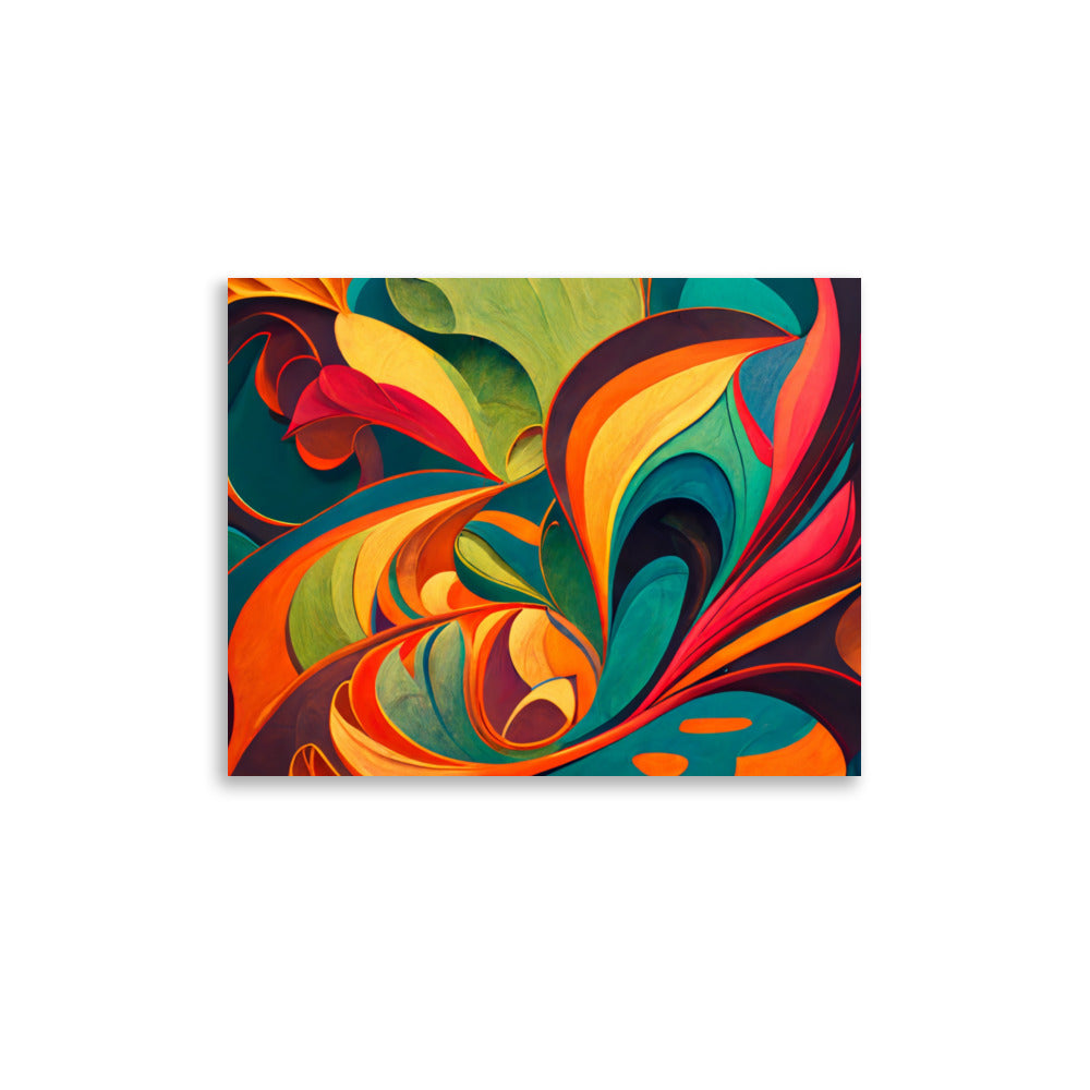 Abstract Floral Symphony Poster Wall Art -RKM Inspiration - 66711543