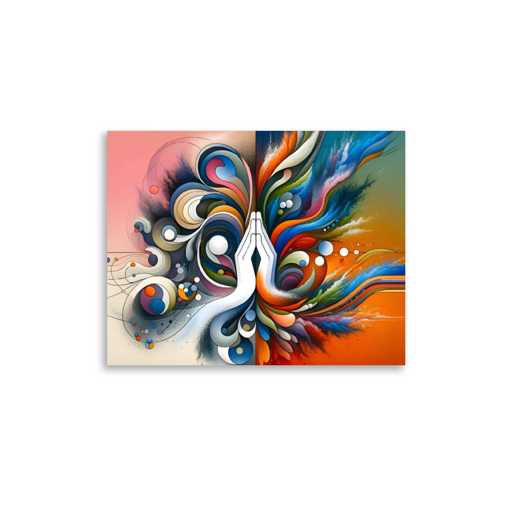 Fusion of Tranquility and Energy Poster -RKM Inspiration - 53569216
