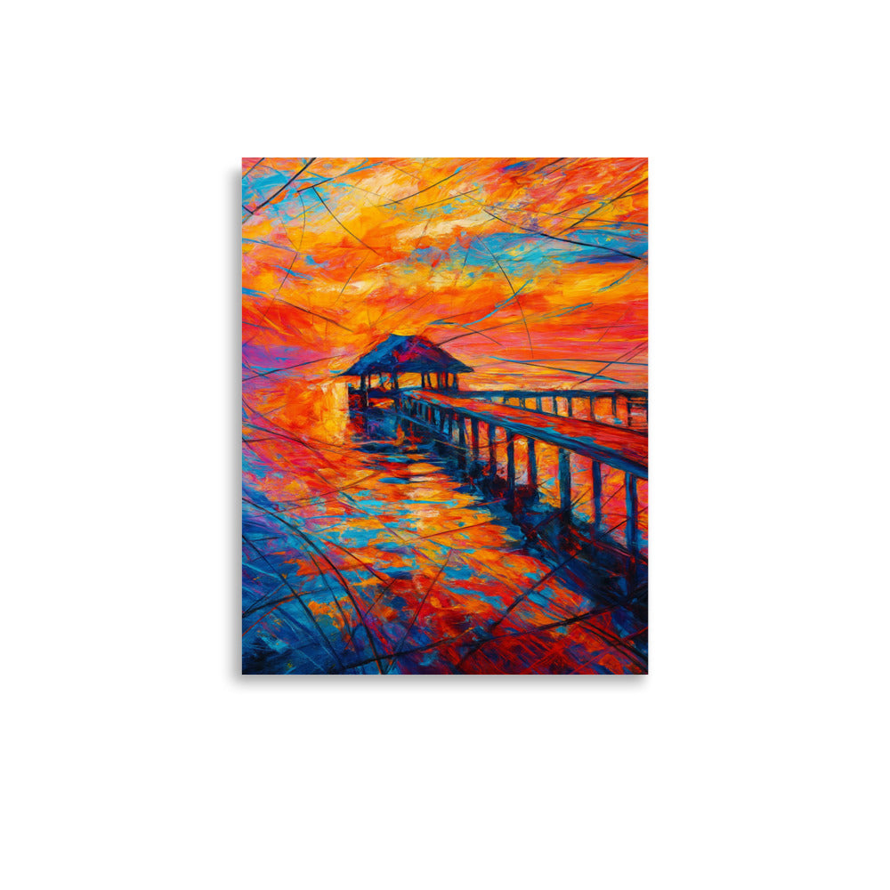 Echoes of a Fiery Horizon Poster Wall Art -RKM Inspiration - 31458372
