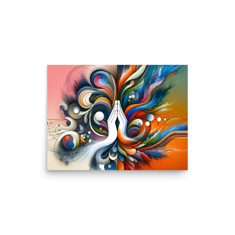 Fusion of Tranquility and Energy Poster -RKM Inspiration - 79092901