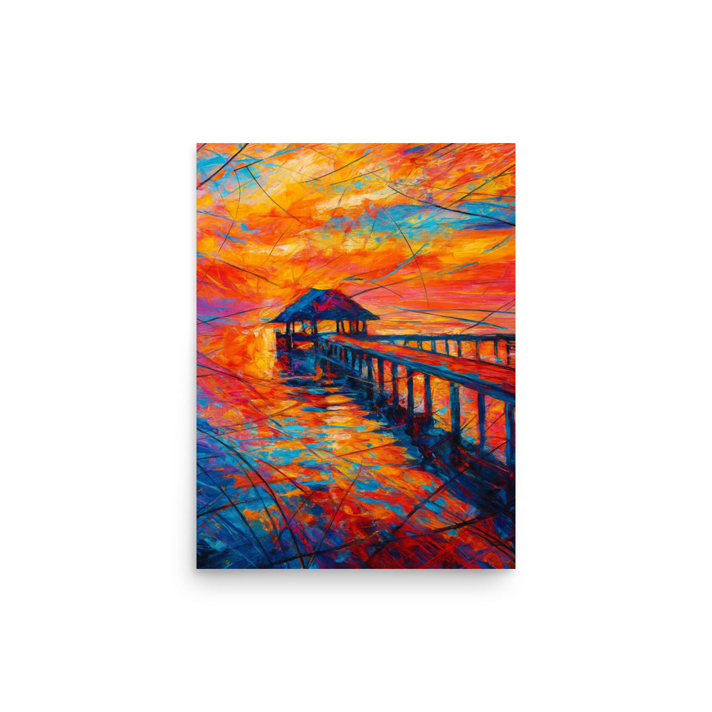 Echoes of a Fiery Horizon Poster Wall Art -RKM Inspiration - 80300505