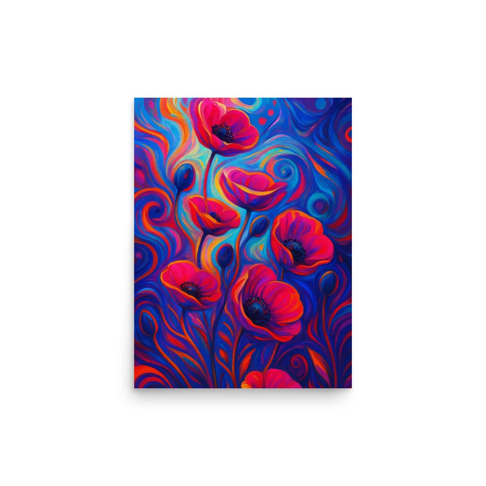 Whispers of Crimson Light Poster Wall Art -RKM Inspiration - 44496881