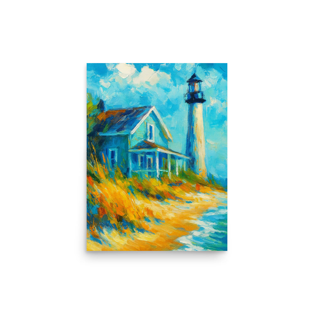 Lighthouse Haven - Wall Art Poster - RKM Inspiration  - 98789602