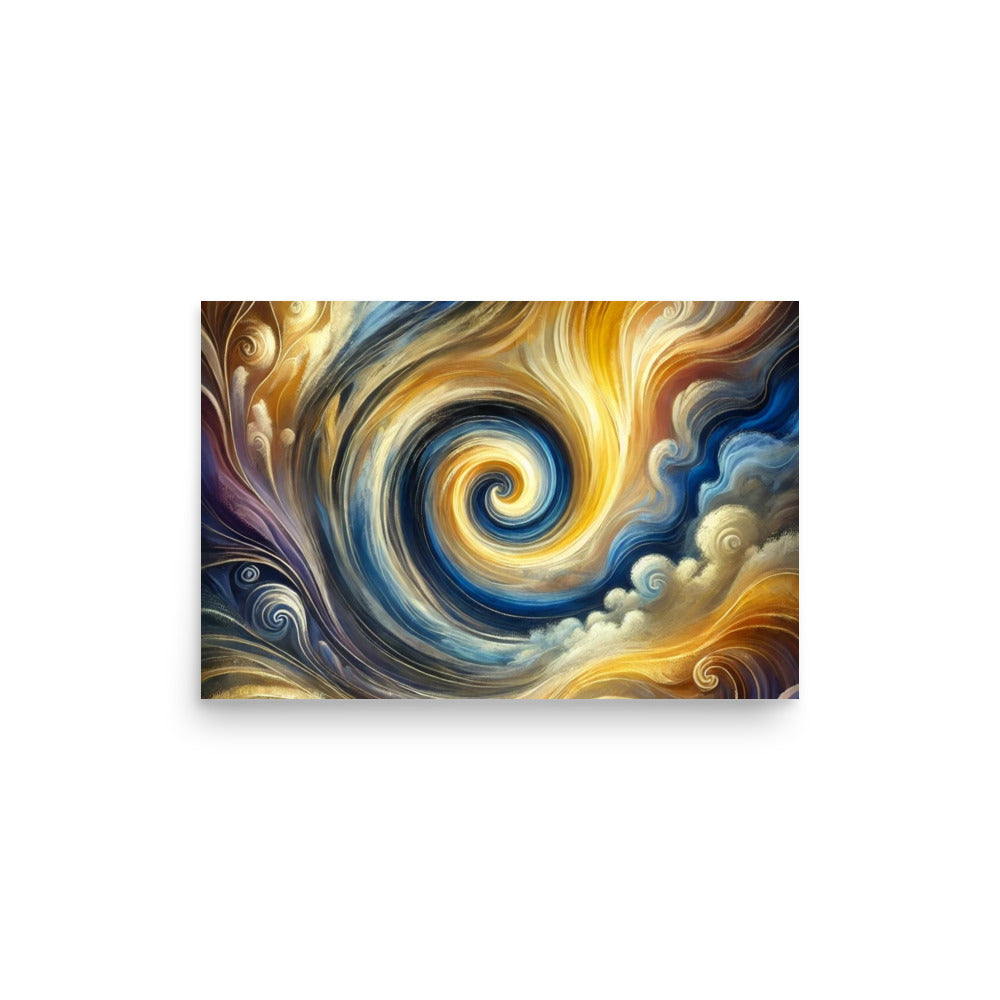 Whirlwind of Light and Energy Poster Wall Art -RKM Inspiration - 13207904