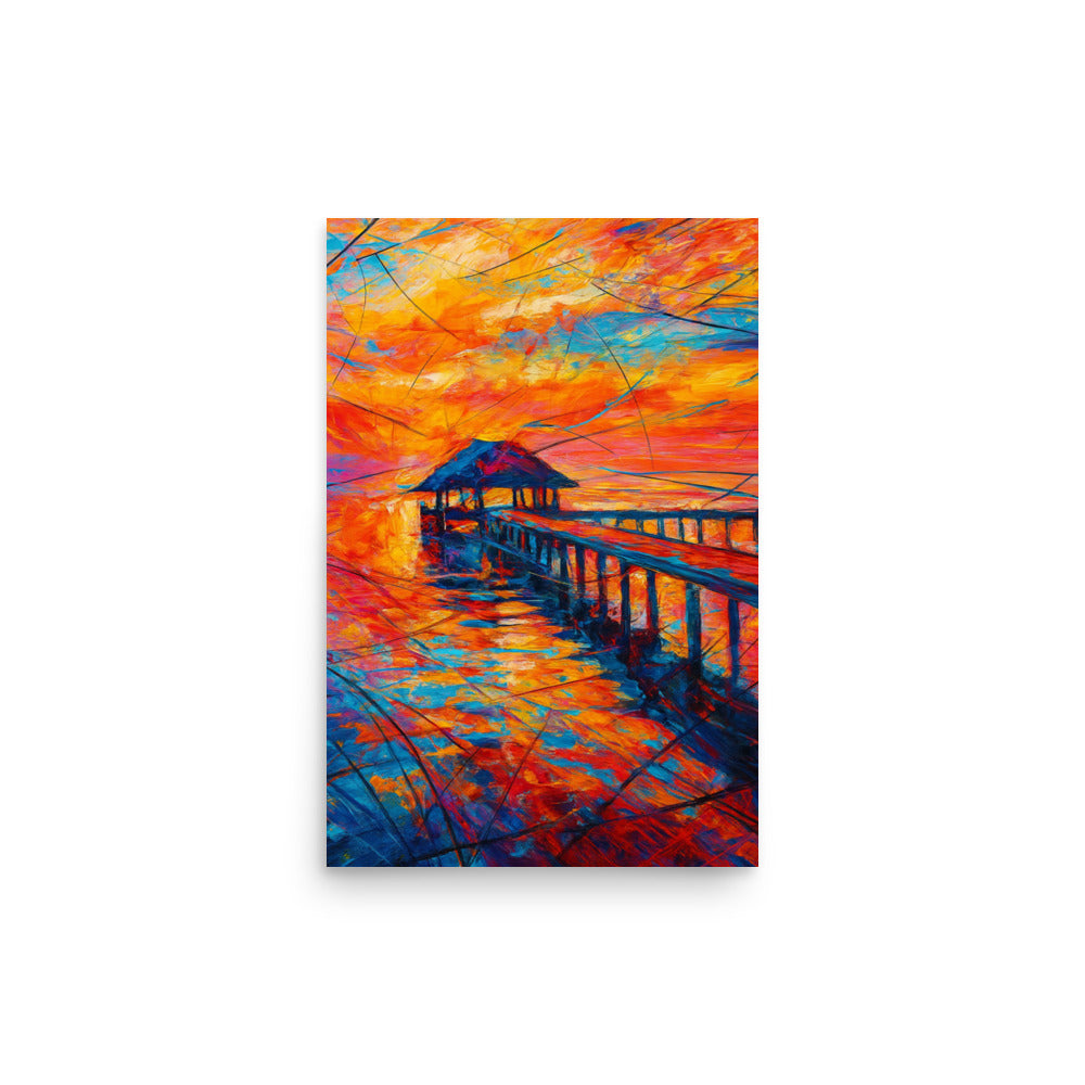 Echoes of a Fiery Horizon Poster Wall Art -RKM Inspiration - 81565596