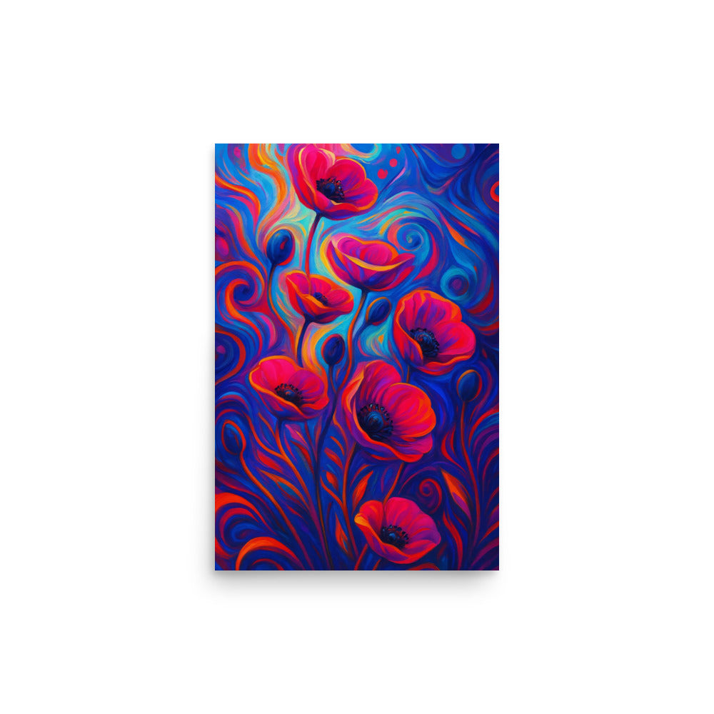 Whispers of Crimson Light Poster Wall Art -RKM Inspiration - 24649745