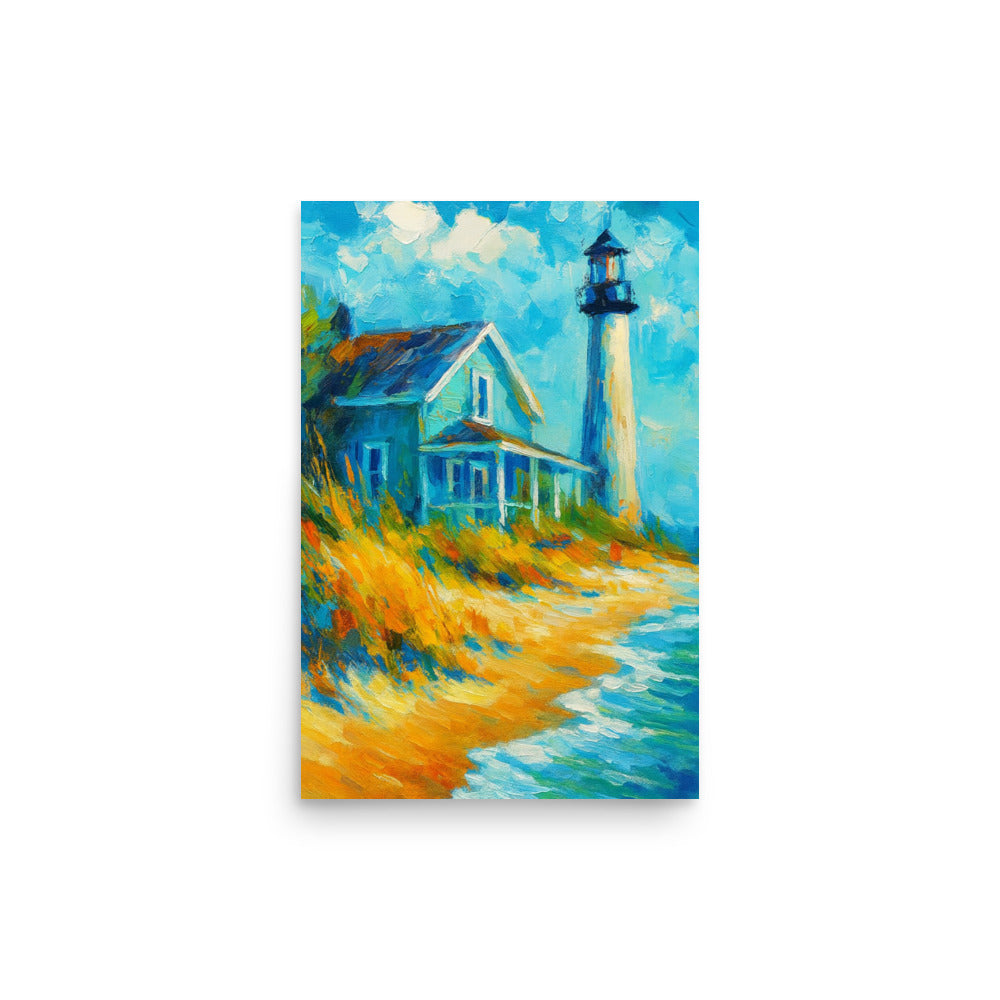 Lighthouse Haven - Wall Art Poster - RKM Inspiration  - 46243907
