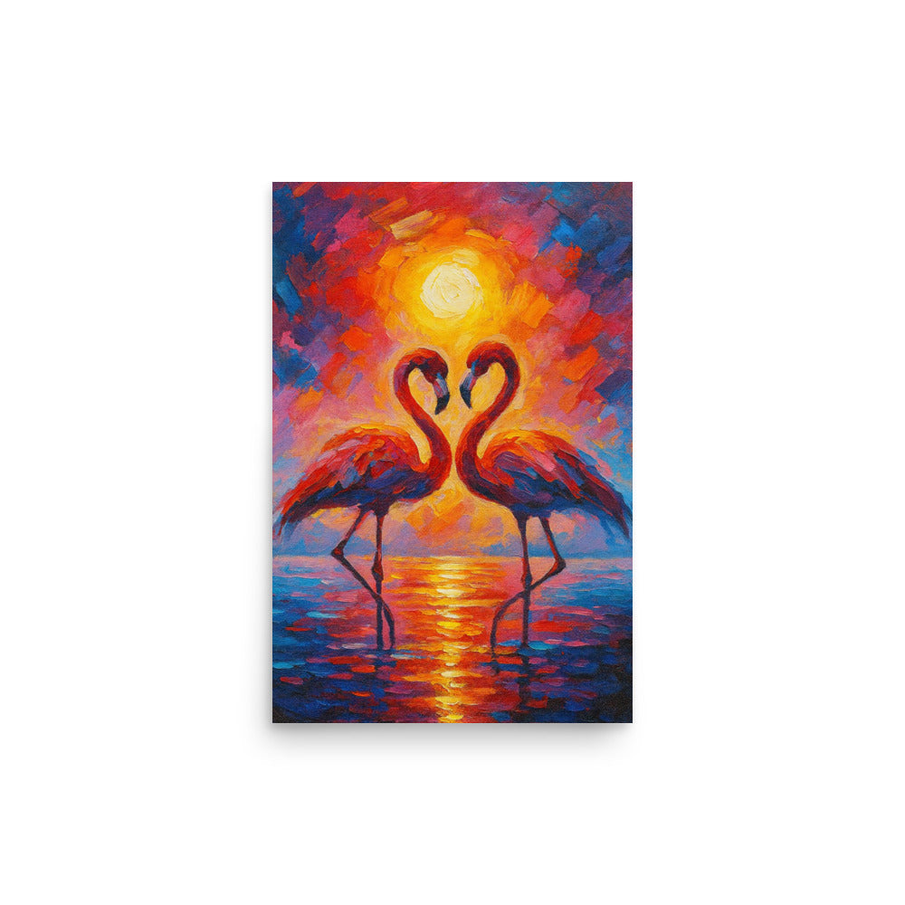 Love in Crimson Light - Wall Art Poster - RKM Inspiration  - 21962190