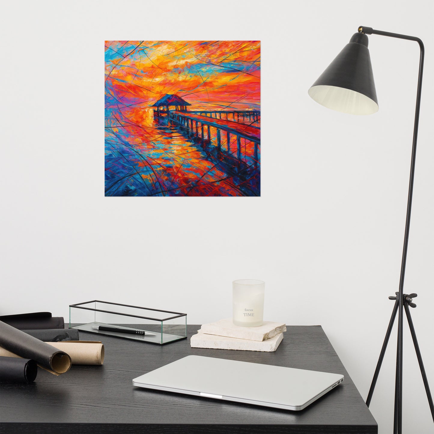 Echoes of a Fiery Horizon Poster Wall Art -RKM Inspiration - 6927548
