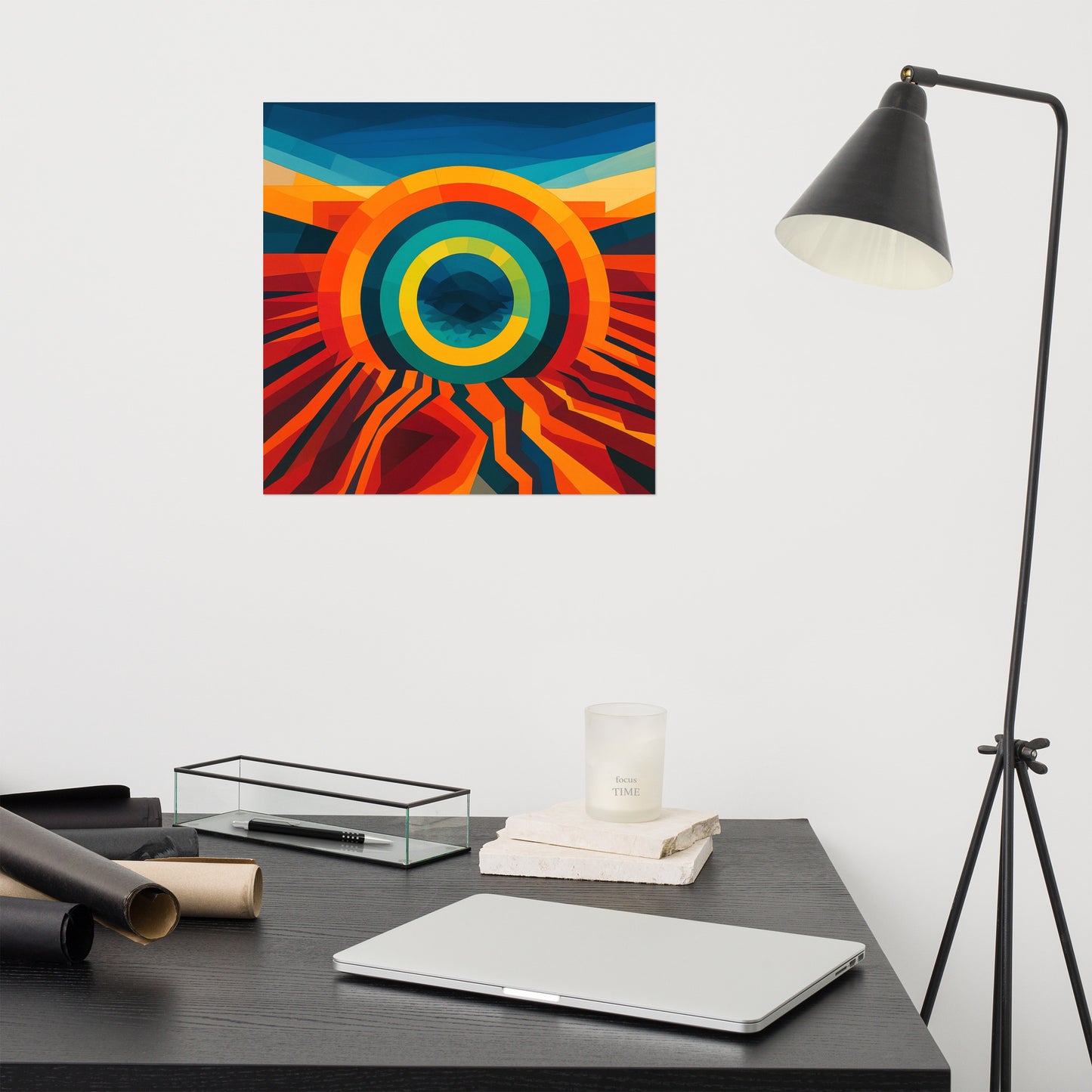 Transform Your Space with Thermal Pulse Poster Wall Art -RKM Inspiration - 46148777