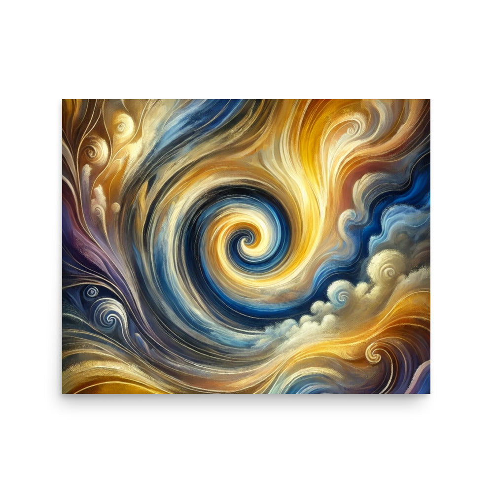 Whirlwind of Light and Energy Poster Wall Art -RKM Inspiration - 77605492