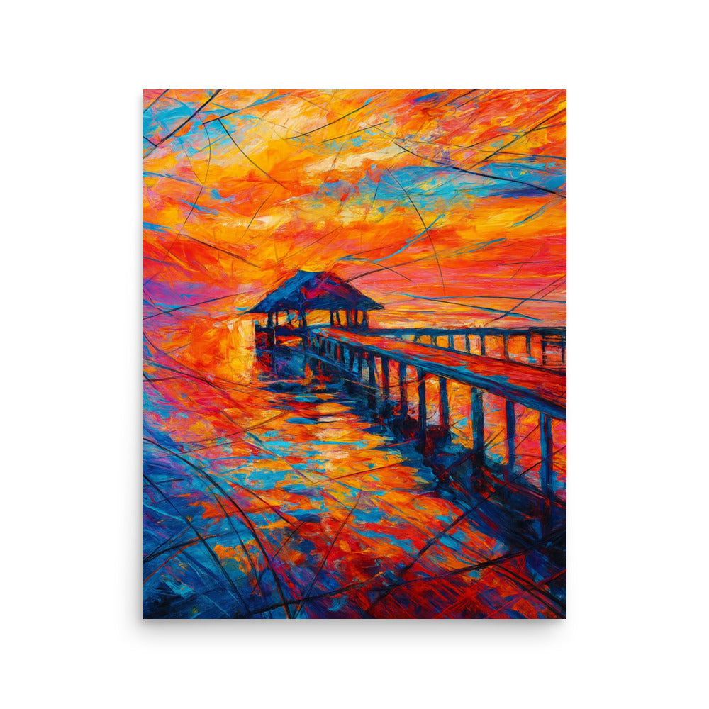 Echoes of a Fiery Horizon Poster Wall Art -RKM Inspiration - 87516984