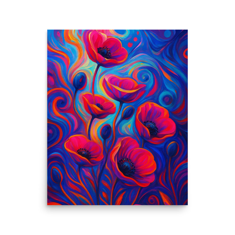 Whispers of Crimson Light Poster Wall Art -RKM Inspiration - 57650154