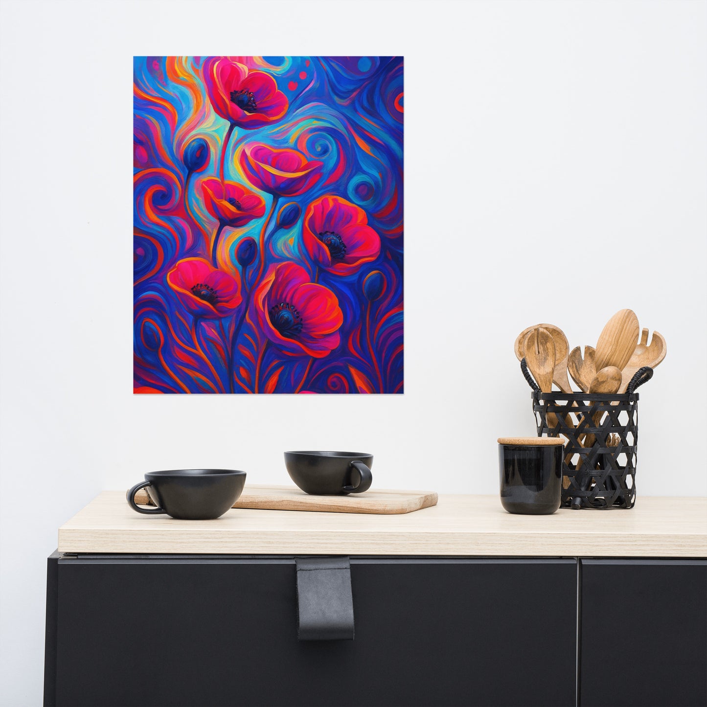 Whispers of Crimson Light Poster Wall Art -RKM Inspiration - 27820488