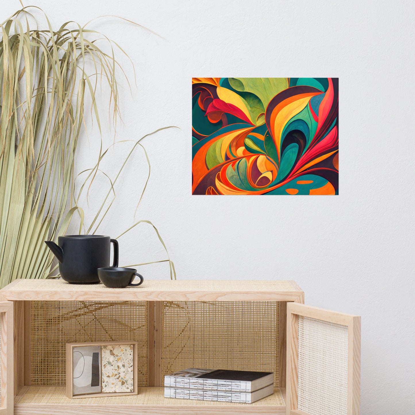 Abstract Floral Symphony Poster Wall Art -RKM Inspiration - 61914170