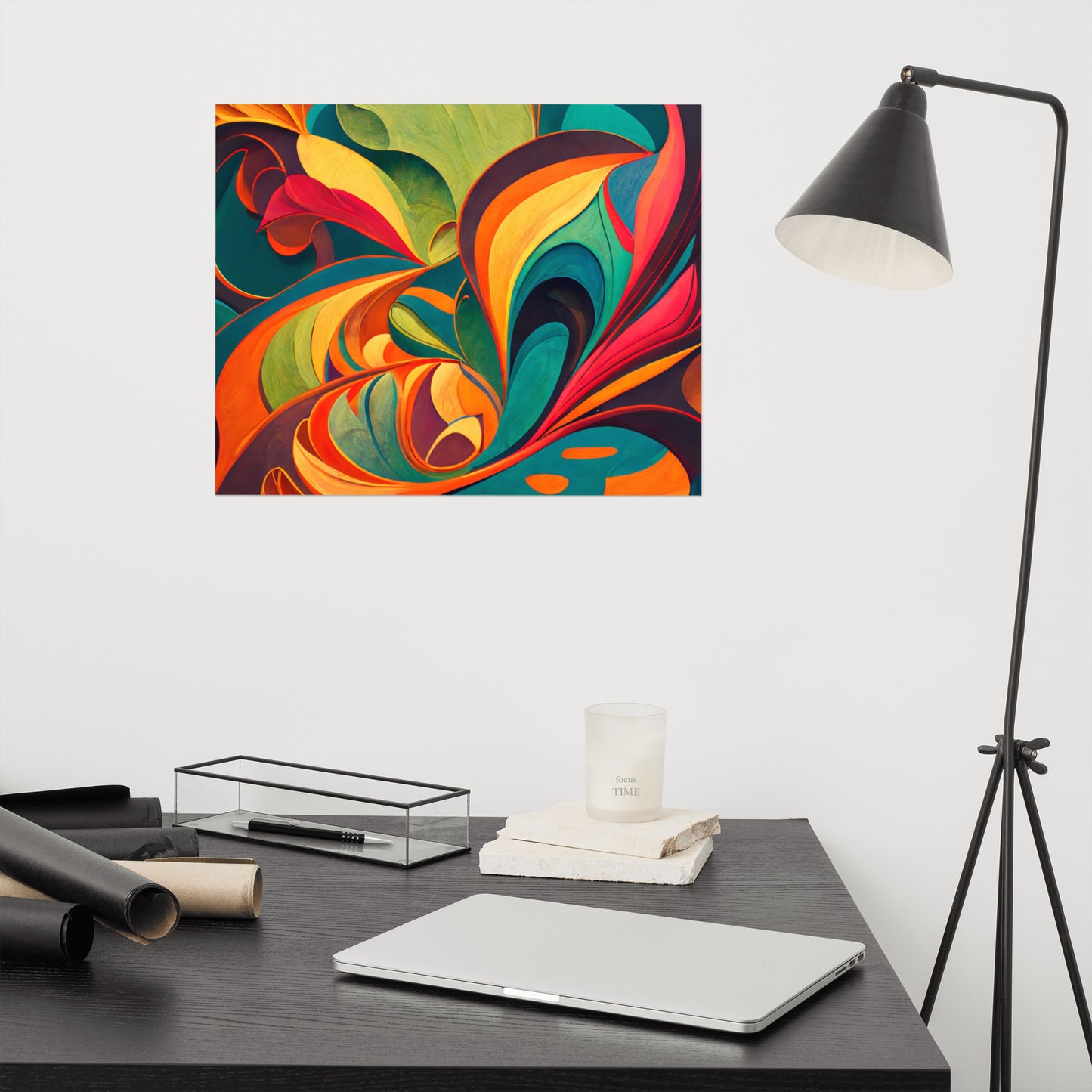 Abstract Floral Symphony Poster Wall Art -RKM Inspiration - 48588021