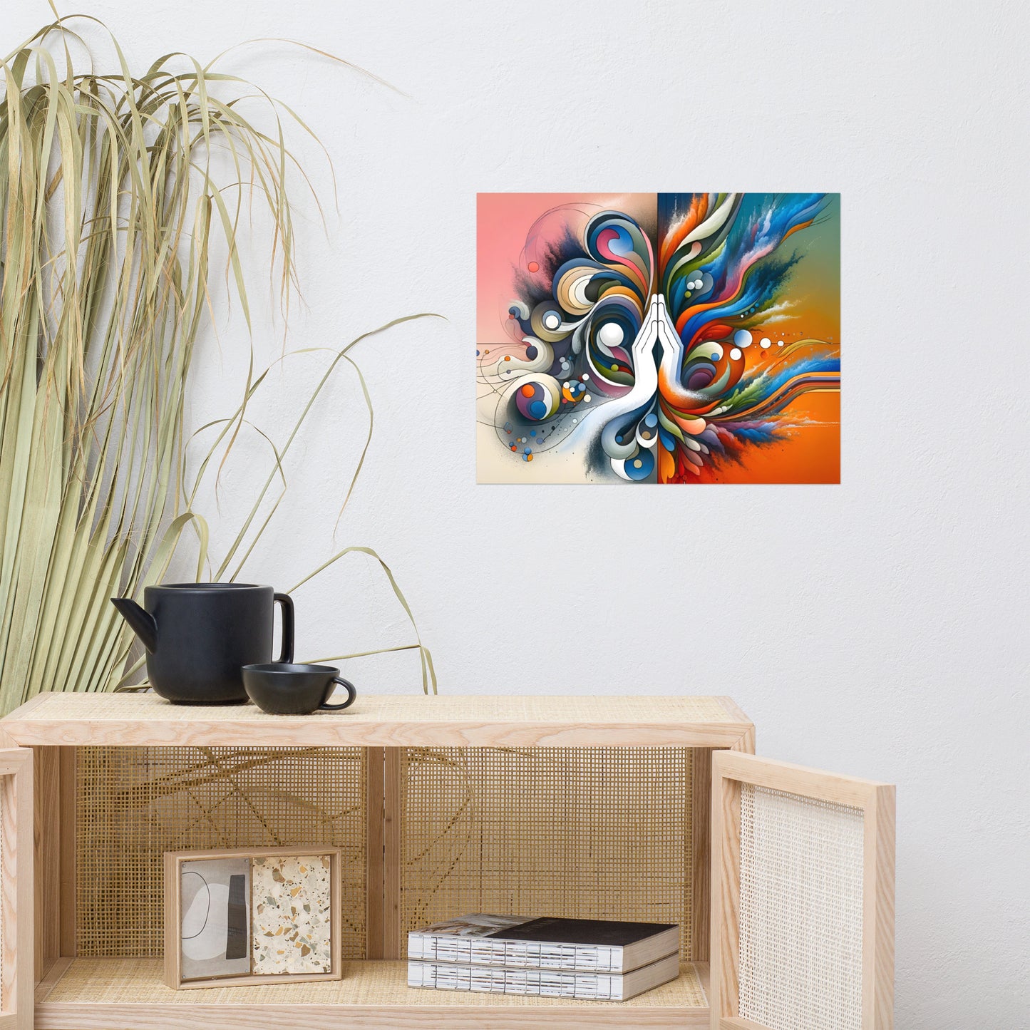 Fusion of Tranquility and Energy Poster -RKM Inspiration - 40951324