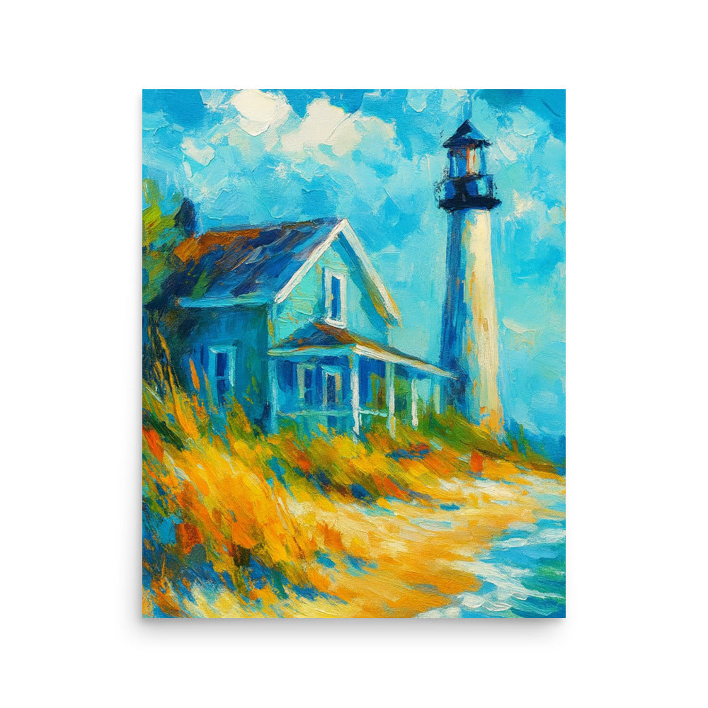Lighthouse Haven - Wall Art Poster - RKM Inspiration  - 81534211