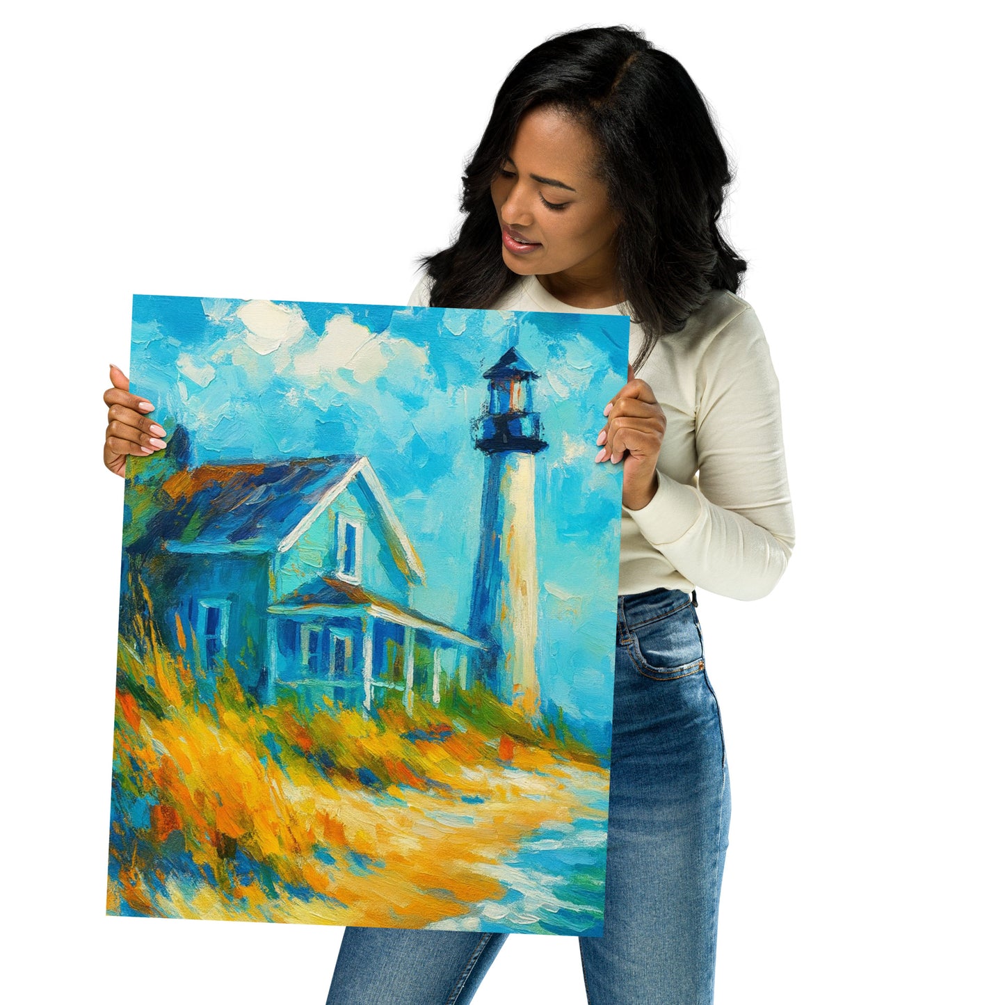 Lighthouse Haven - Wall Art Poster - RKM Inspiration  - 90330004